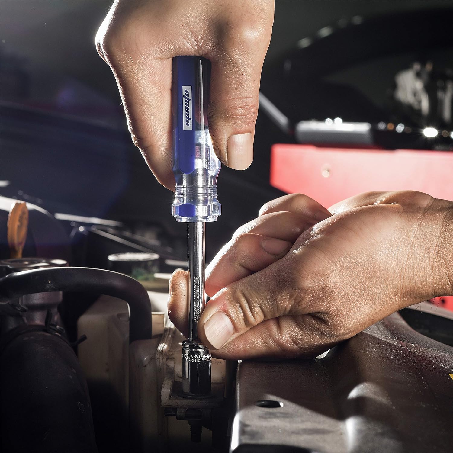 EPAuto 40 Pieces 1/4Inch & 3/8Inch Drive Socket Set with 72 Tooth