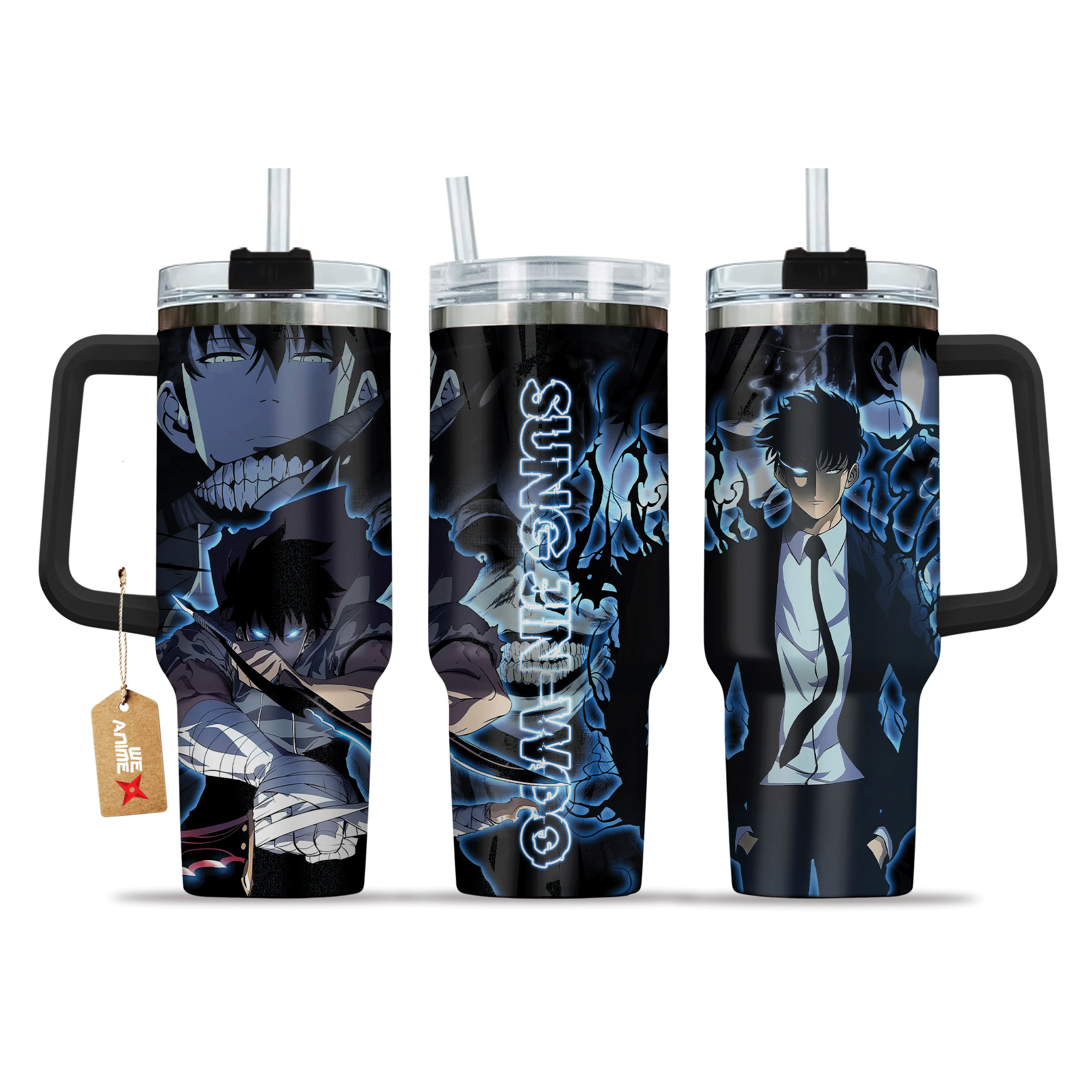 Sung Jin-Woo 40oz Tumbler Cup With Handle Anime Cup