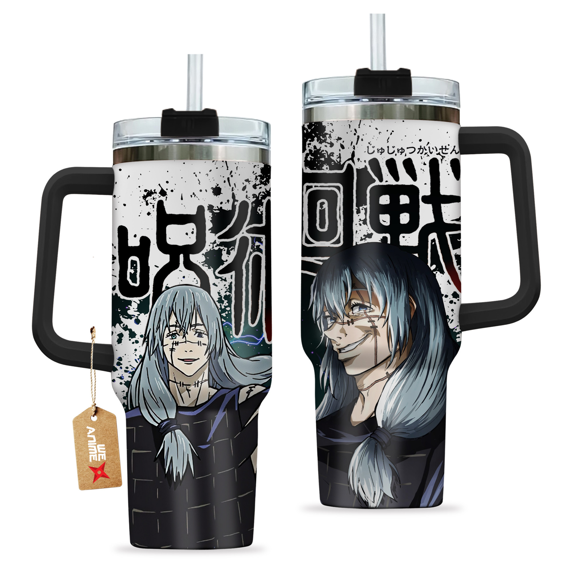 Mahito 40oz Tumbler Cup With Handle Anime Cup