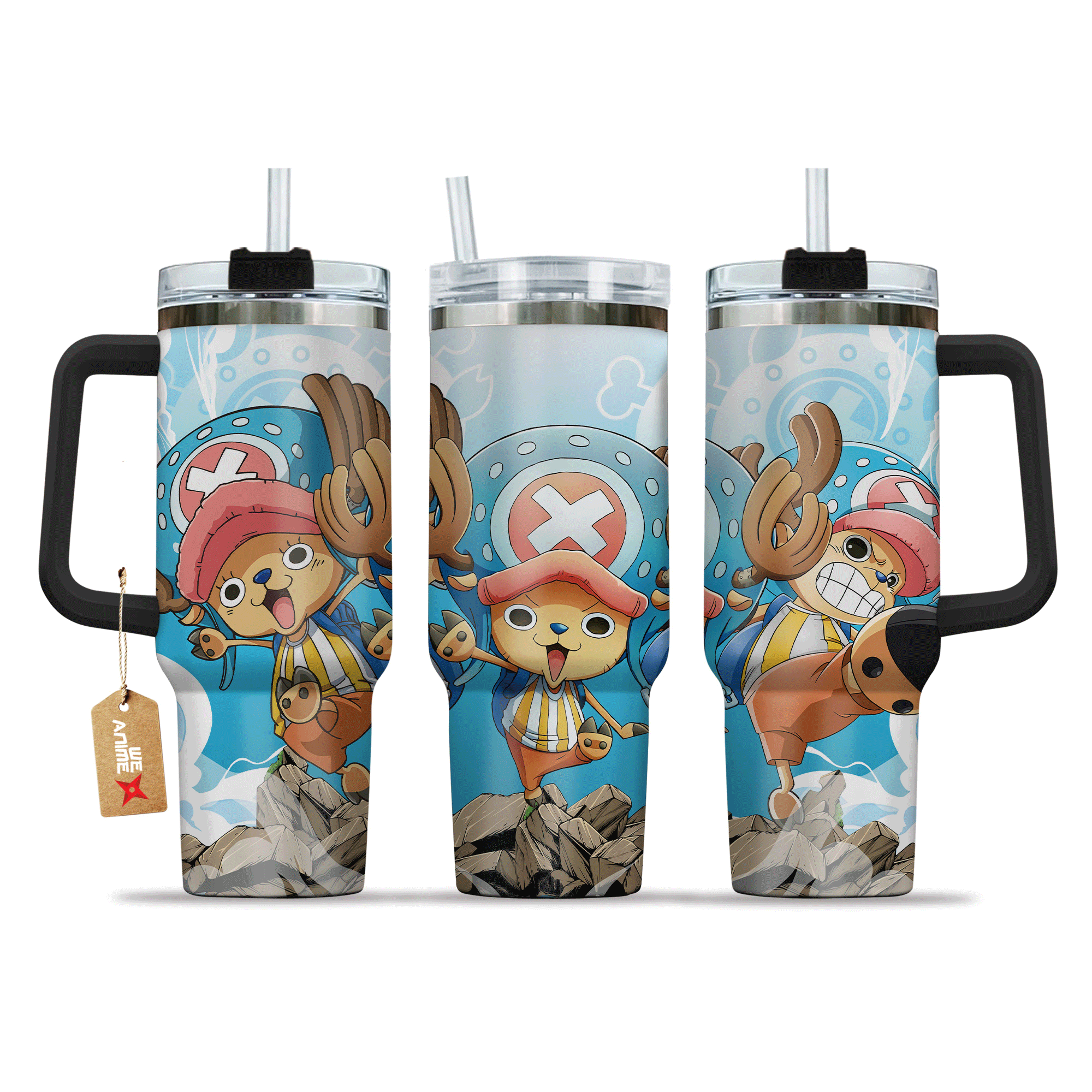 Tony Tony Chopper 40oz Tumbler Cup With Handle Anime Cup