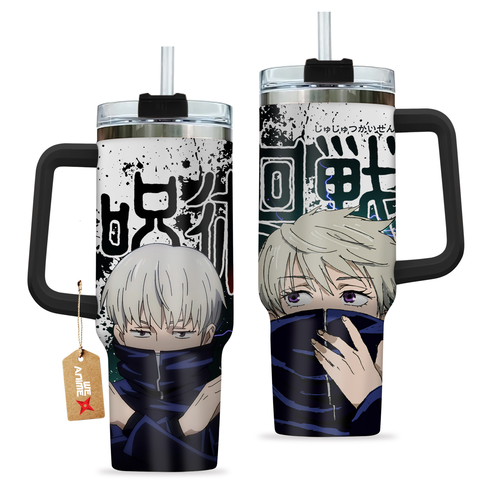 Toge Inumaki 40oz Tumbler Cup With Handle Anime Cup