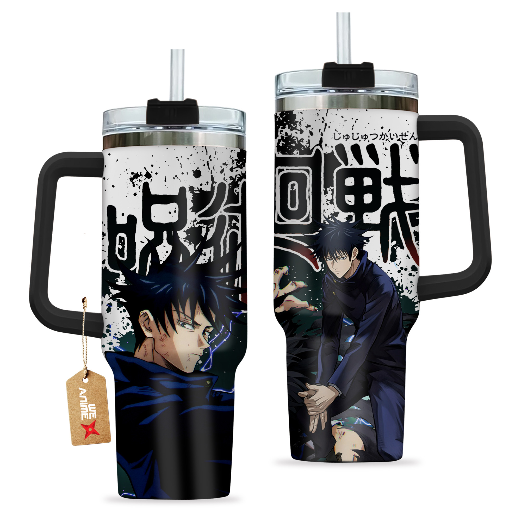 Megumi Fushiguro 40oz Tumbler Cup With Handle Anime Cup