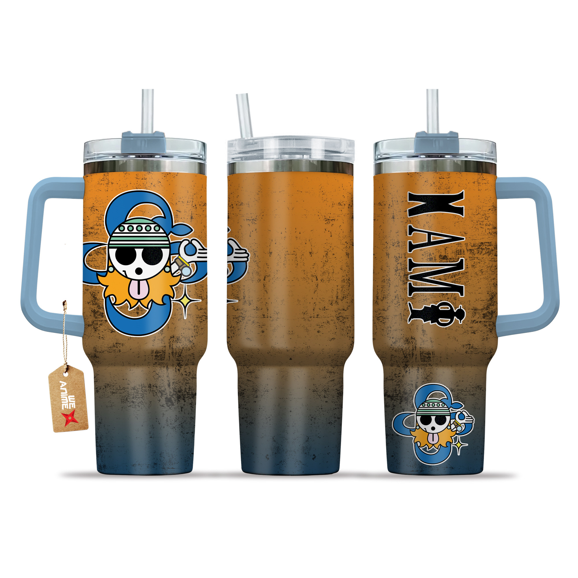 Nami 40oz Tumbler Cup With Handle Name Anime Accessories