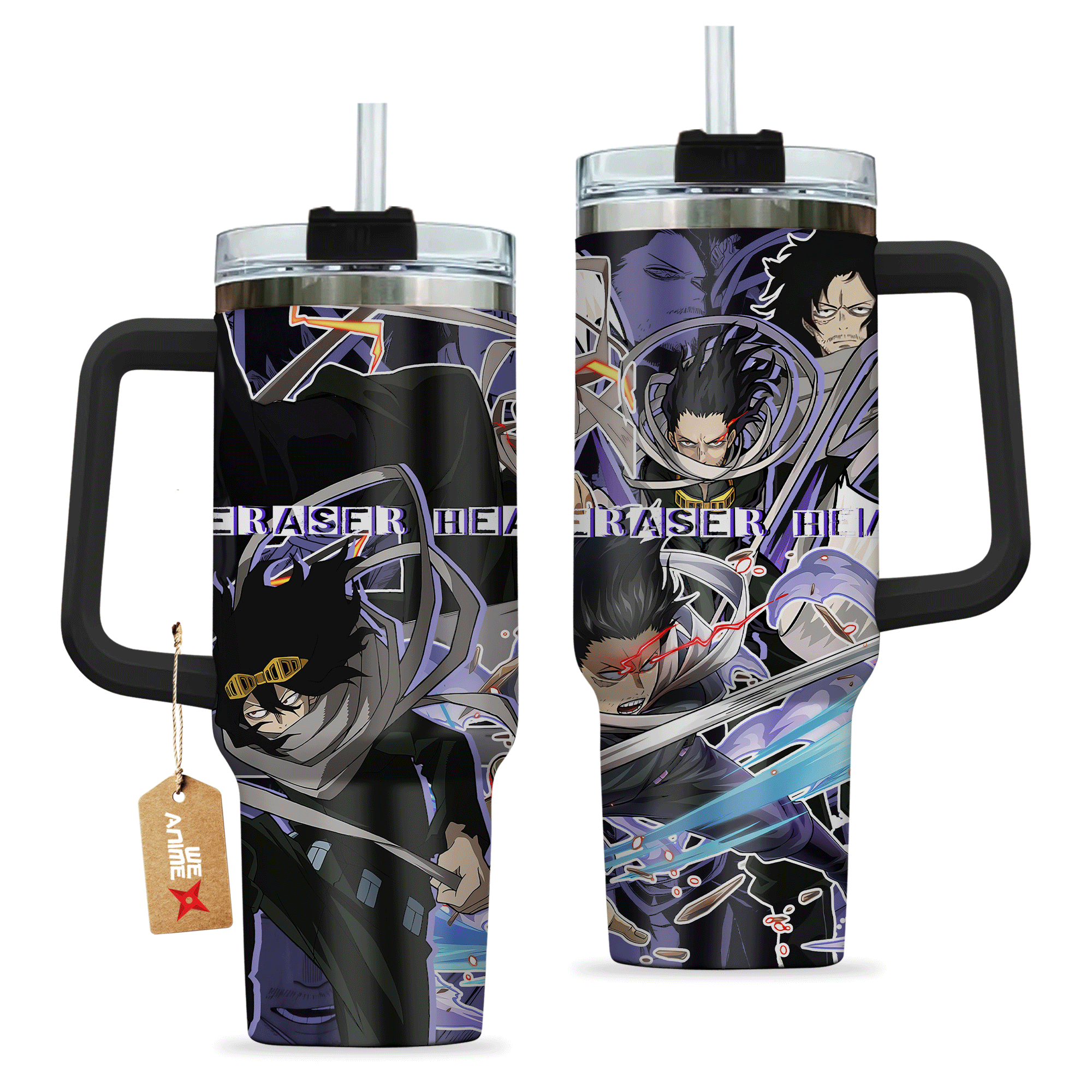 Shota Aizawa Eraser Head 40oz Travel Tumbler BNHA Anime Cup