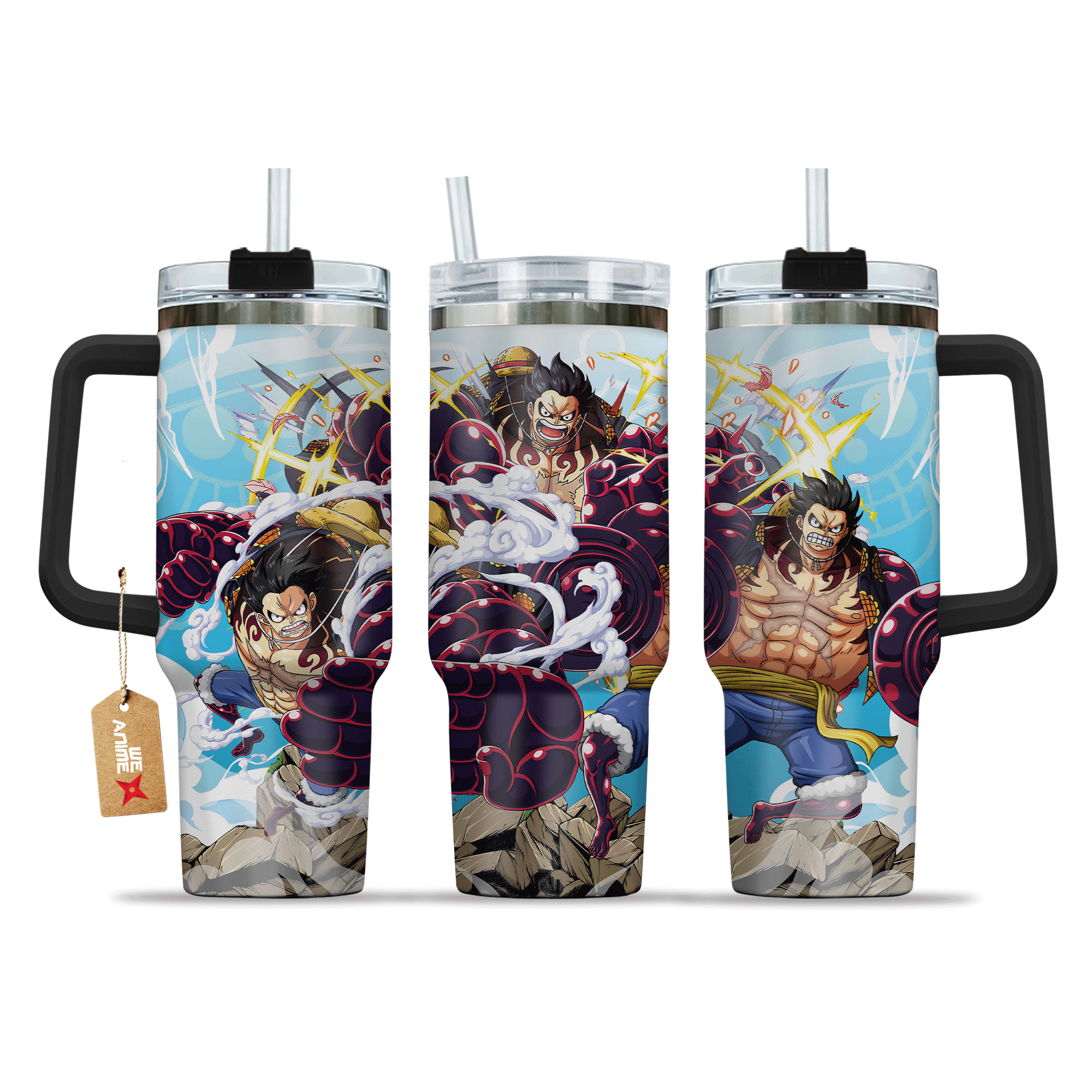 Monkey D. Luffy Gear 4 40oz Tumbler Cup With Handle