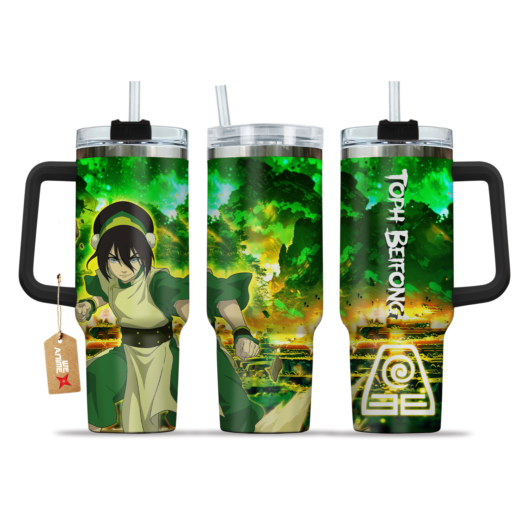 Toph Beifong 40oz Tumbler Cup With Handle