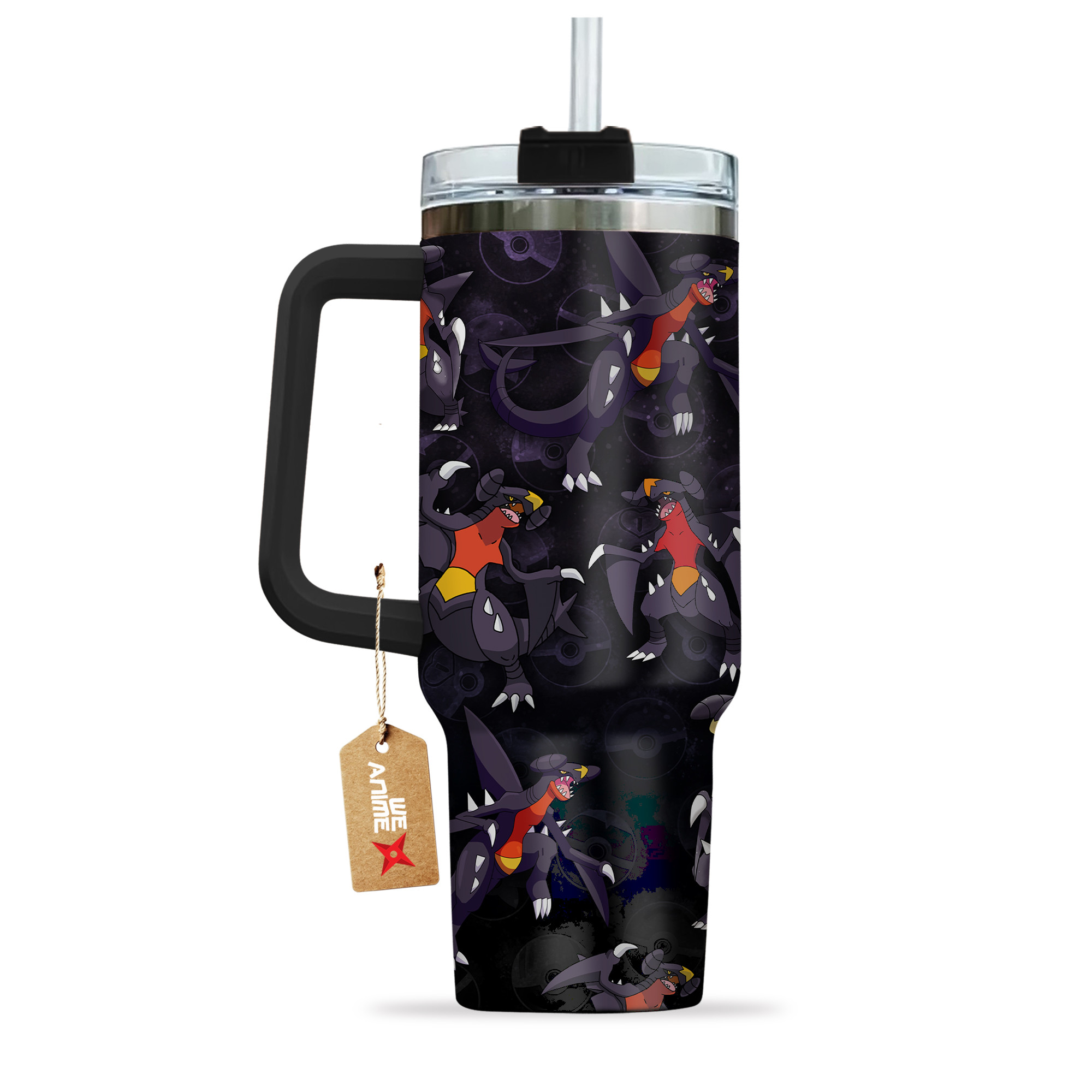 Pokemon Garchomp 40oz Tumbler Cup With Handle Anime Cup