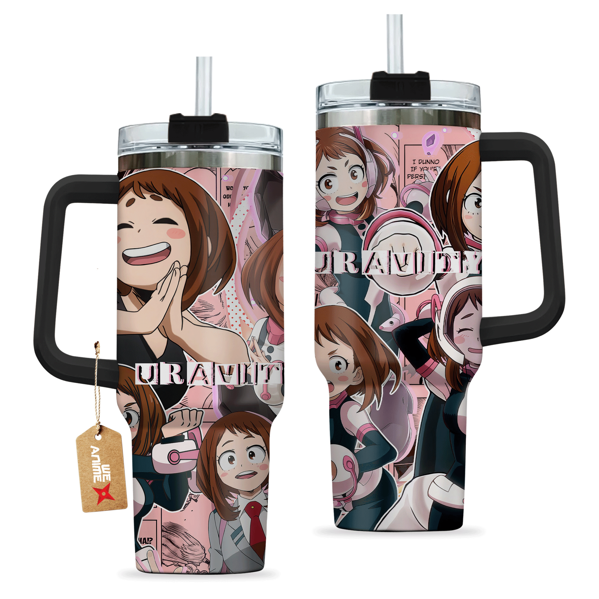 Ochako Uraraka Uravity 40oz Travel Tumbler Anime Cup