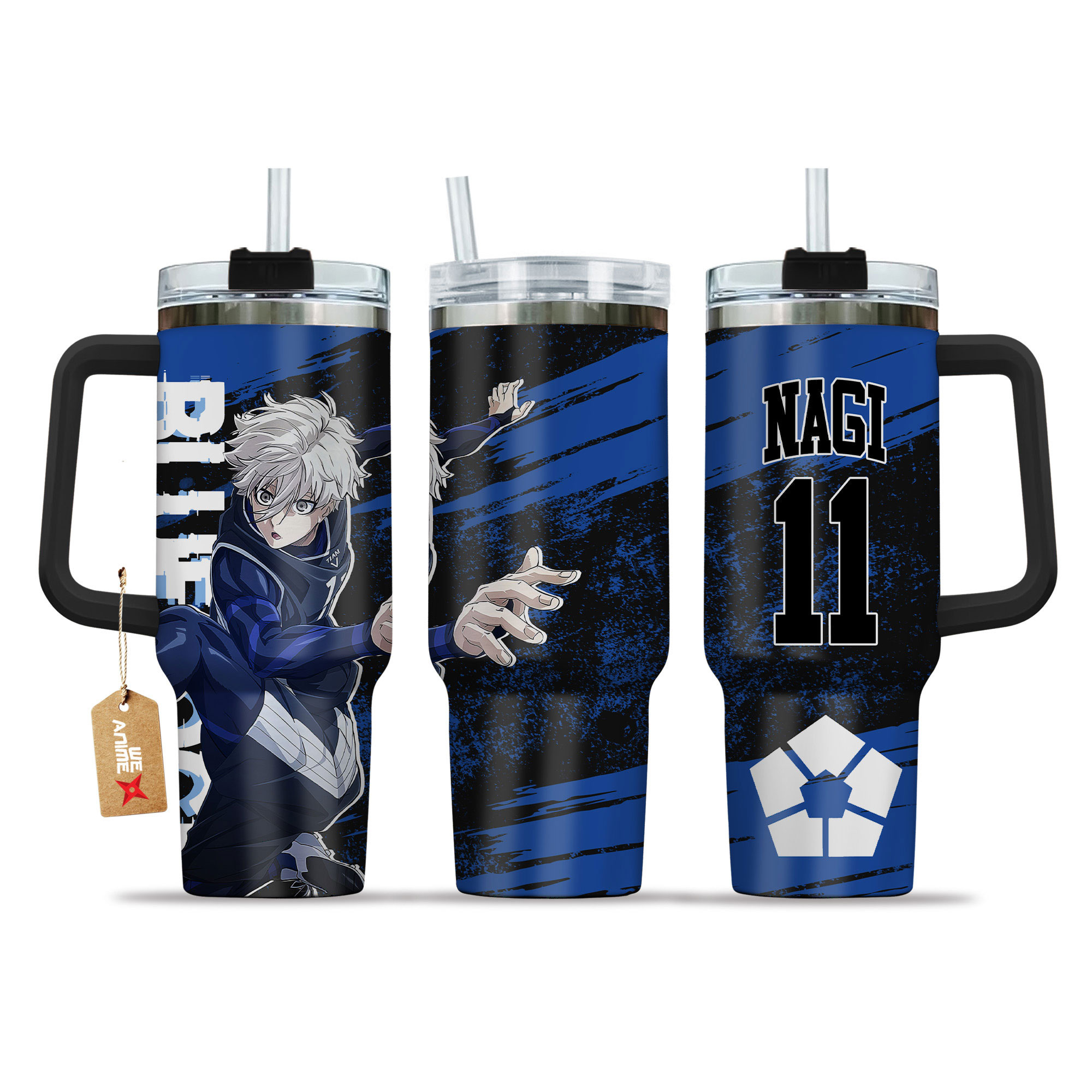 Seishiro Nagi 11 Anime 40oz Tumbler Cup With Handle Name