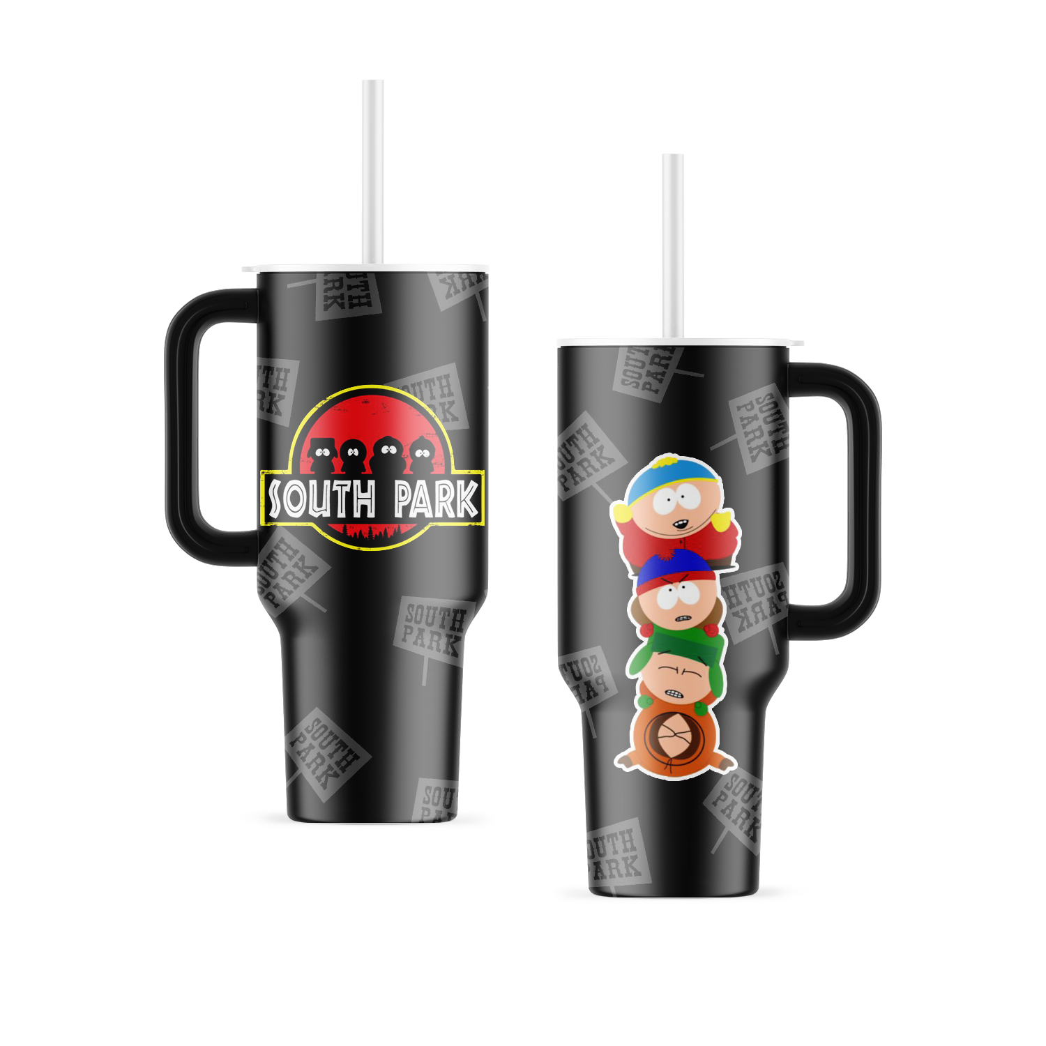 The Boys Sticker South Park Coffee 40oz Tumbler With Handle | Exclusive Design