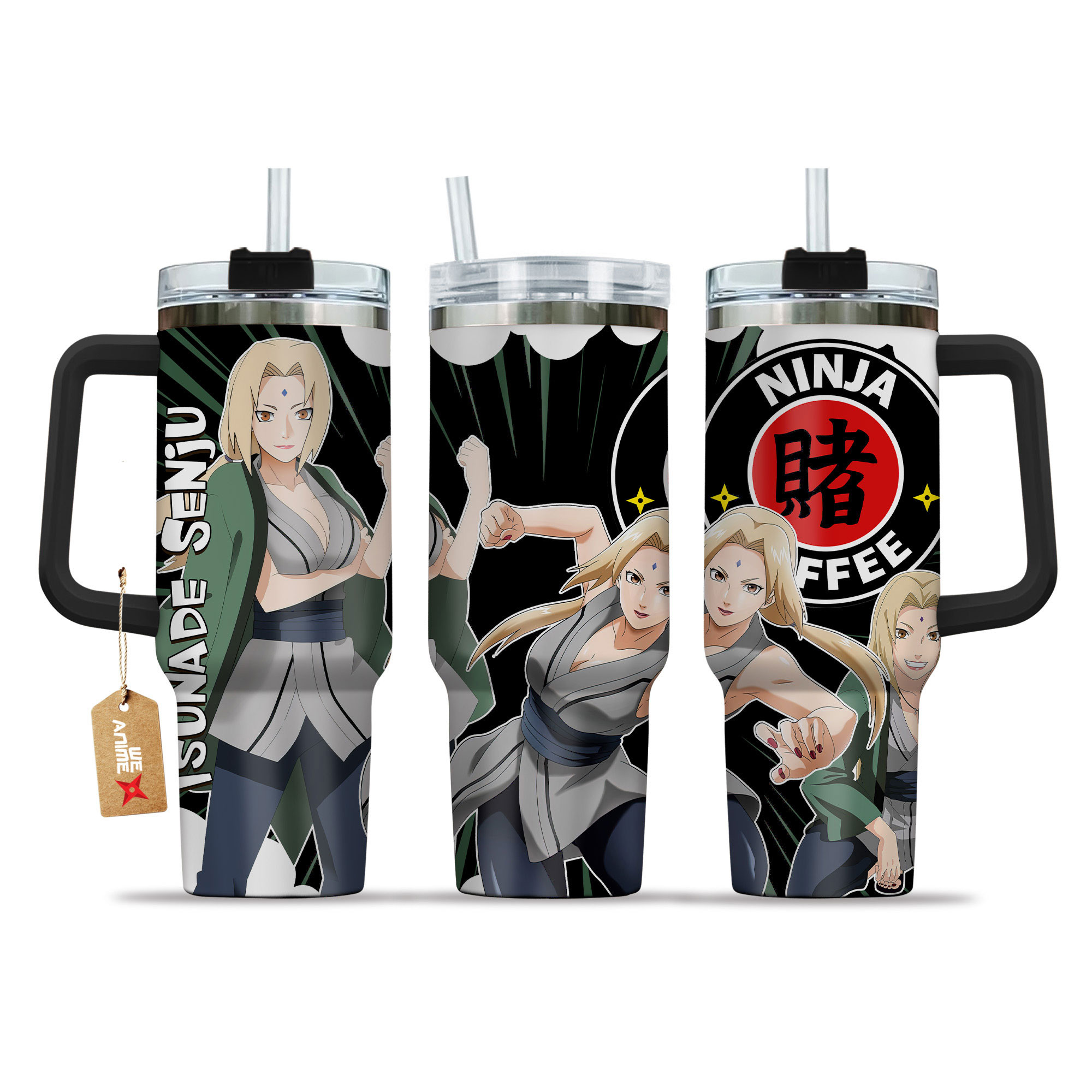 Tsunade Senju Coffee 40oz Tumbler Cup With Handle