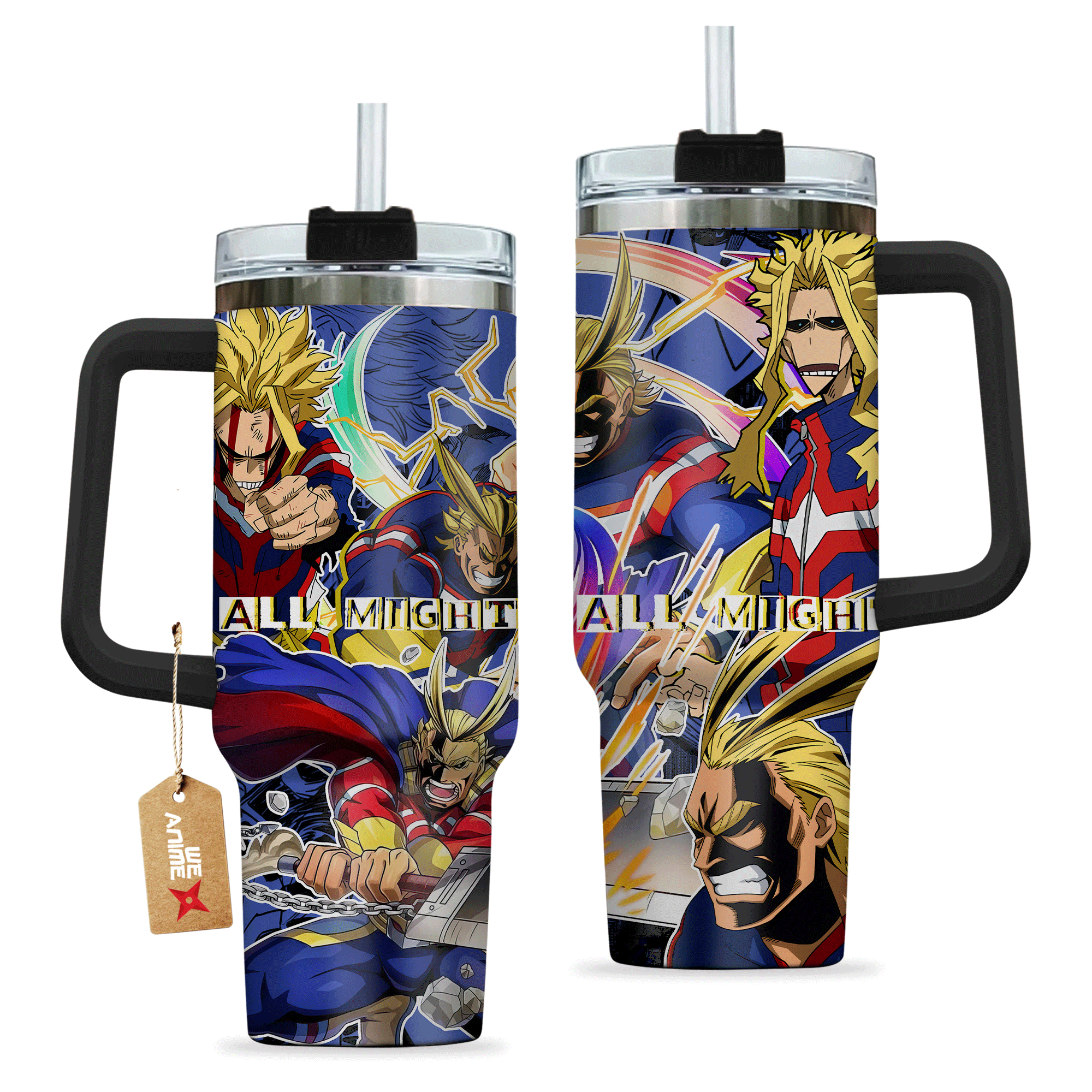 Toshinori Yagi All Might 40oz Travel Tumbler Anime Cup