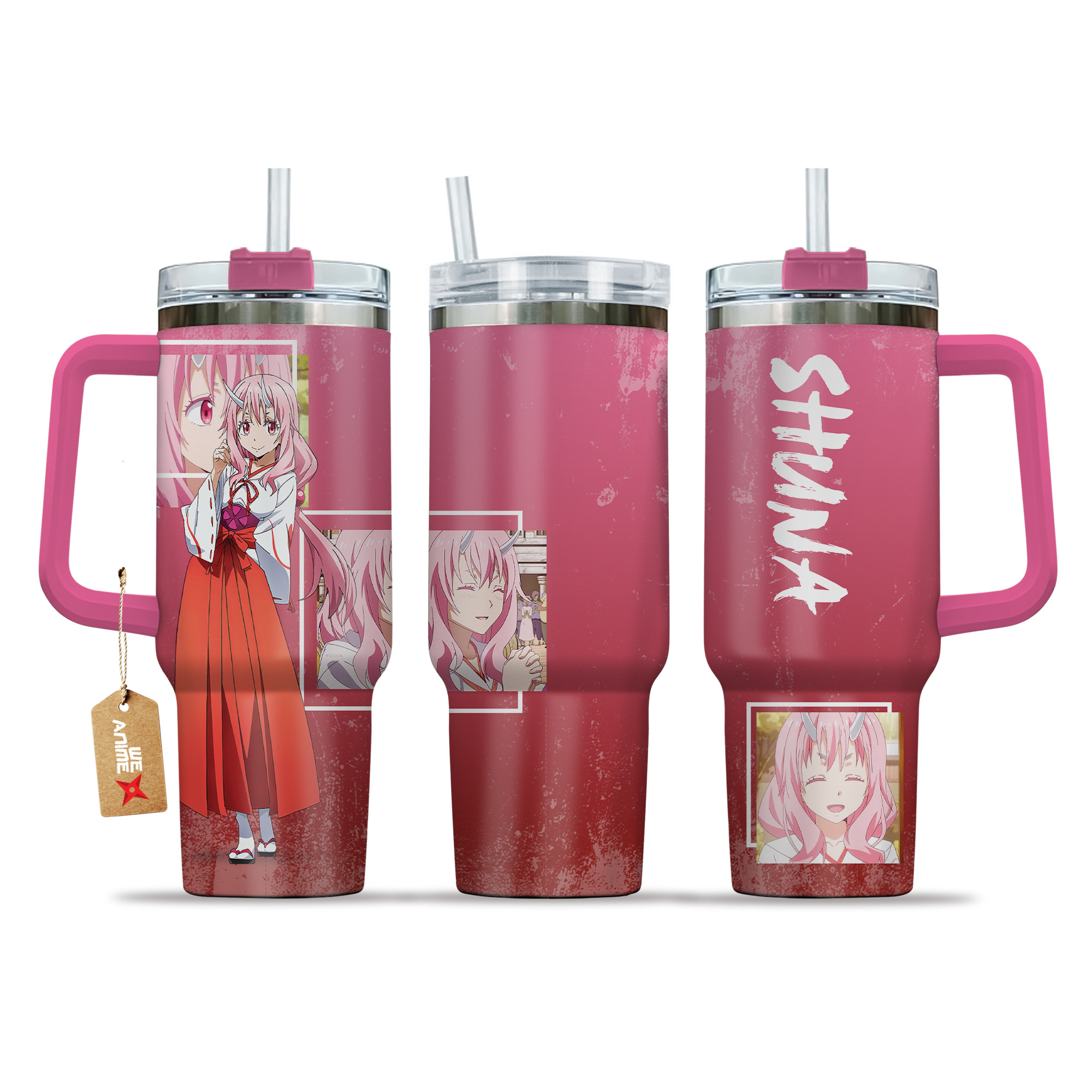 Shuna 40oz Tumbler Cup With Handle Anime Cup