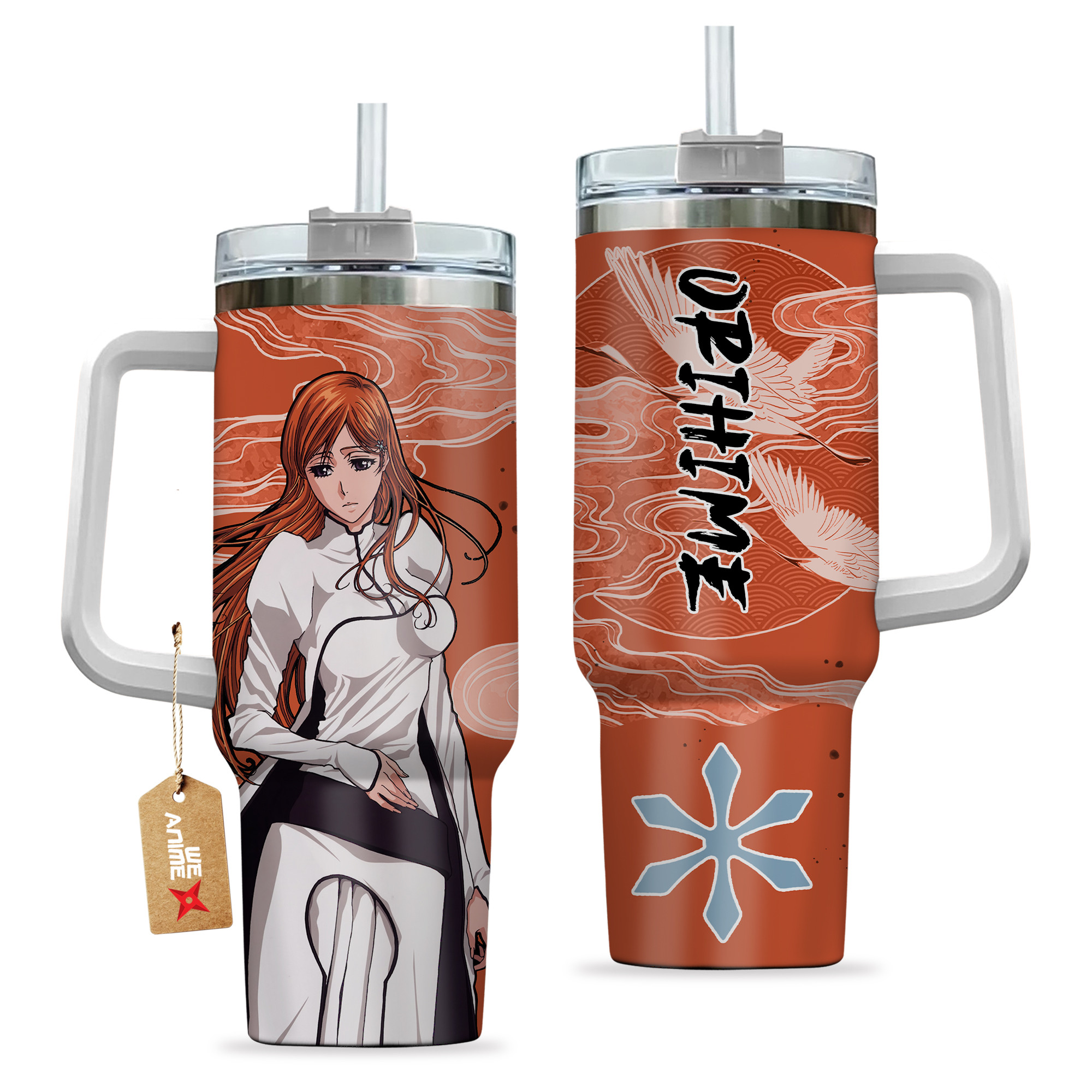 Orihime Inoue 40oz Tumbler Cup With Handle Anime