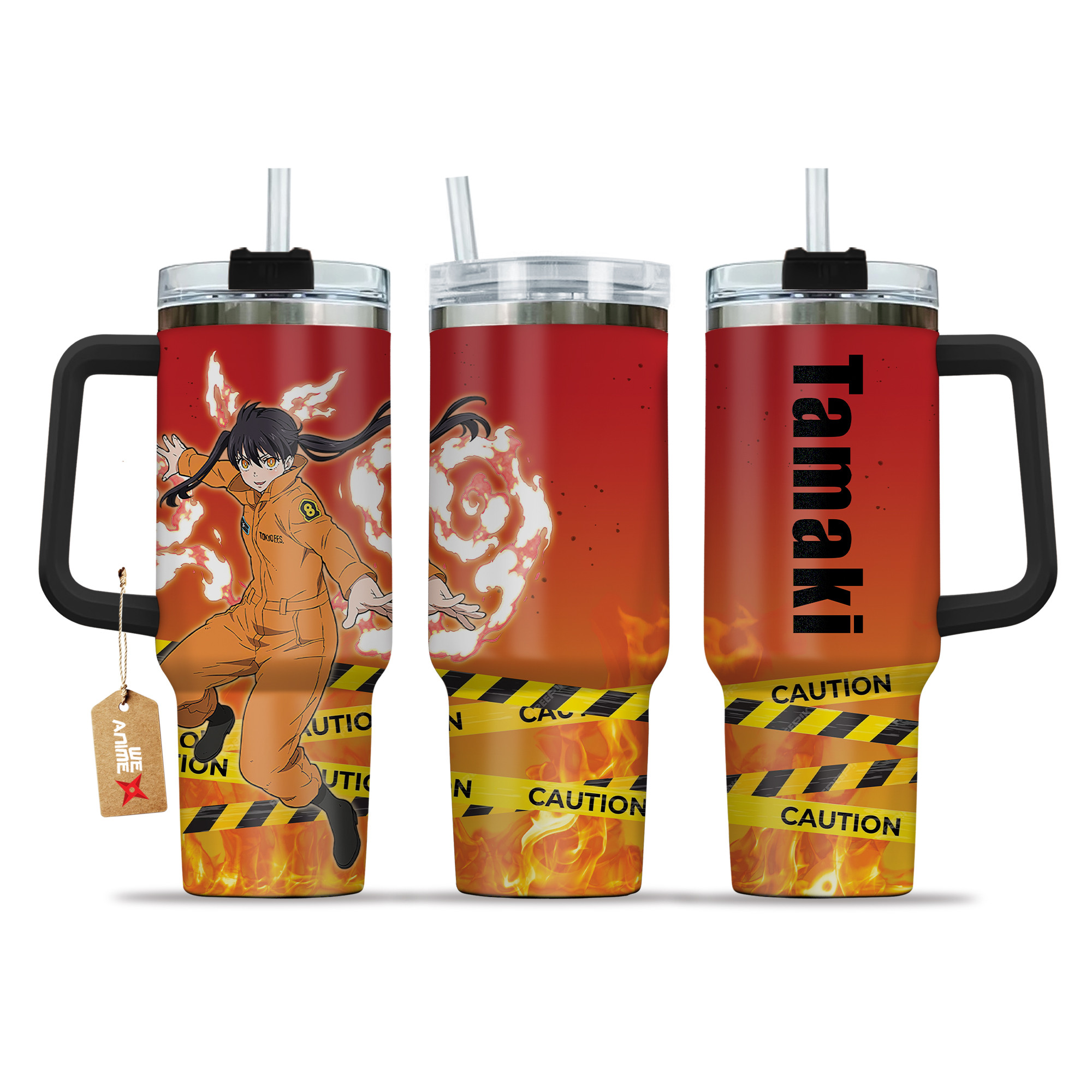 Tamaki Kotatsu 40oz Tumbler Cup With Handle Anime Cup