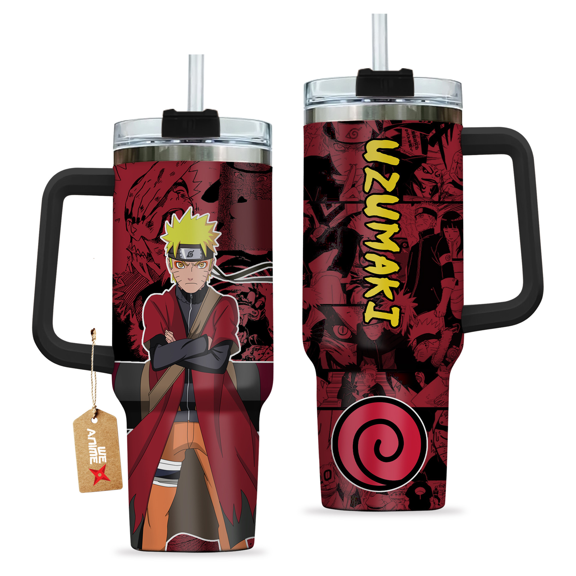 Uzumaki Sage 40oz Travel Tumbler Cup Anime