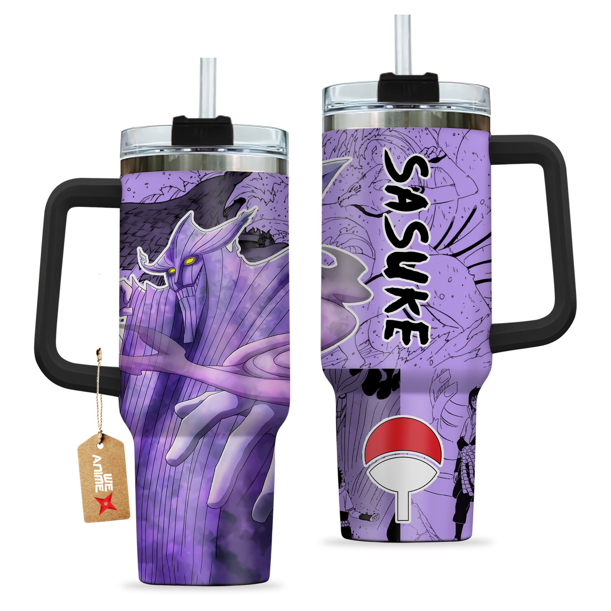 Sasuke Susanoo 40oz Tumbler Cup Handle Anime