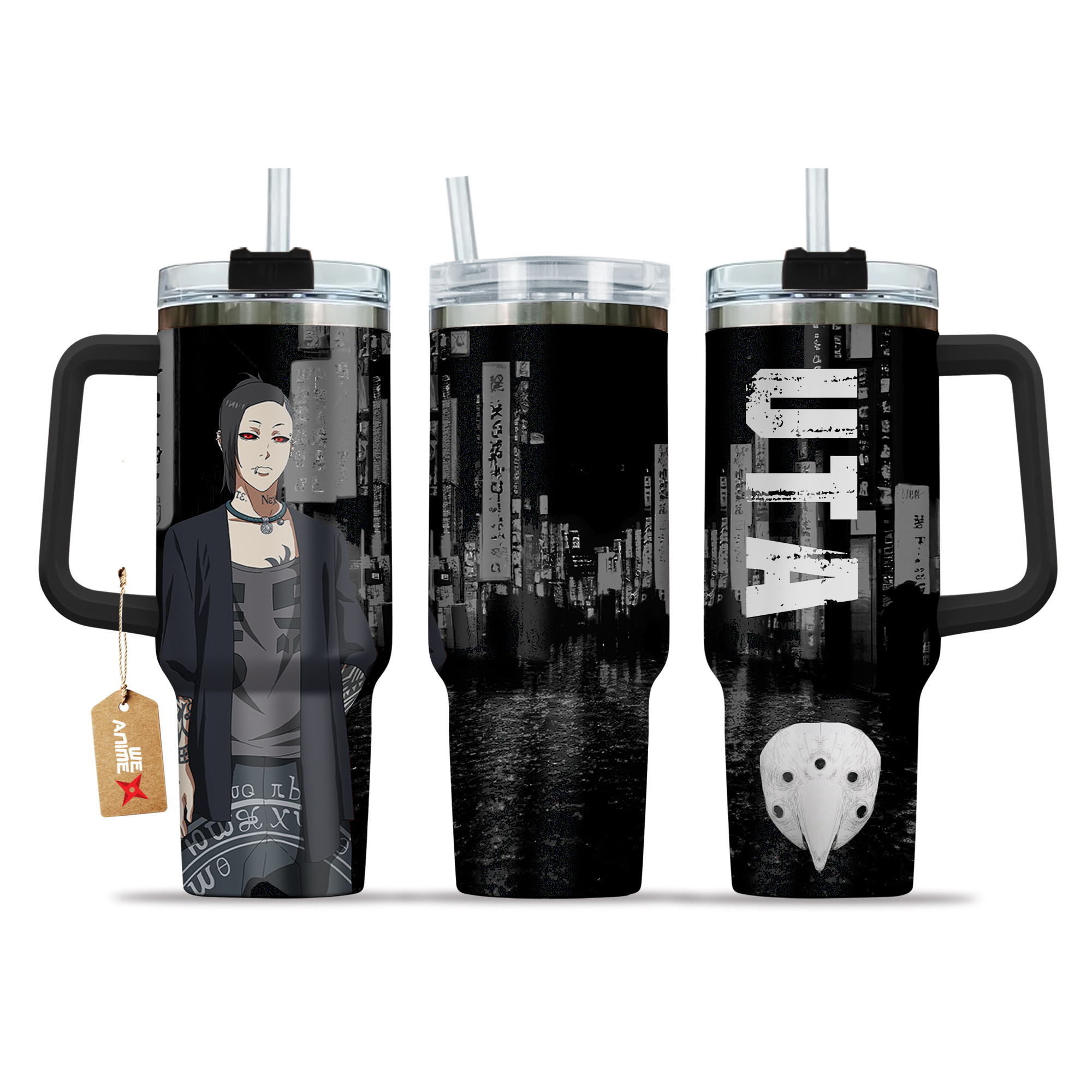 Uta 40oz Tumbler Cup With Handle Anime Cup