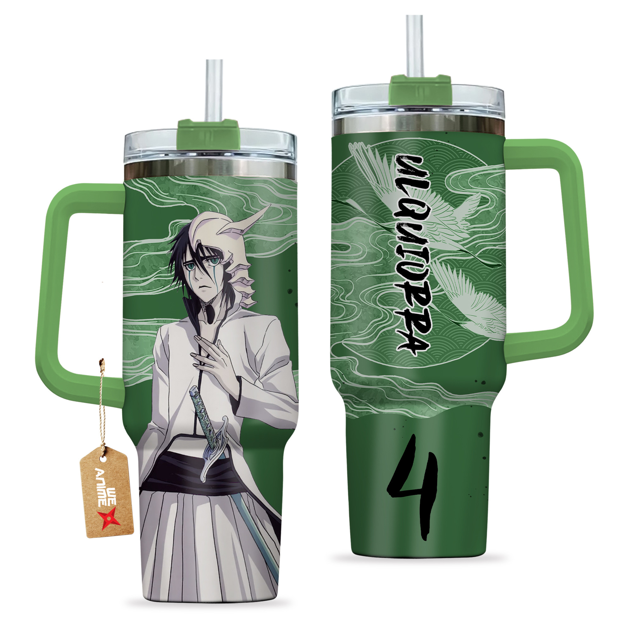 Ulquiorra Cifer 40oz Tumbler Cup With Handle Anime