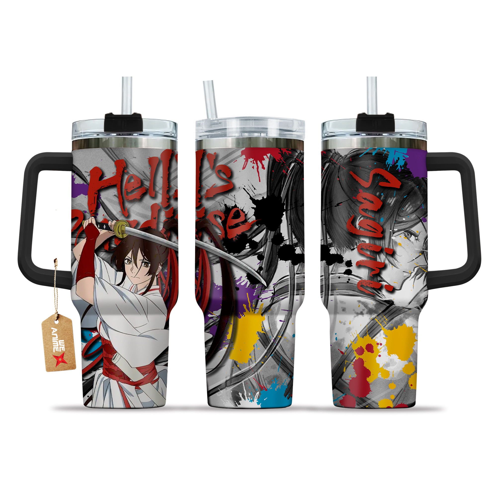 Sagiri 40oz Tumbler Cup With Handle Anime Cup