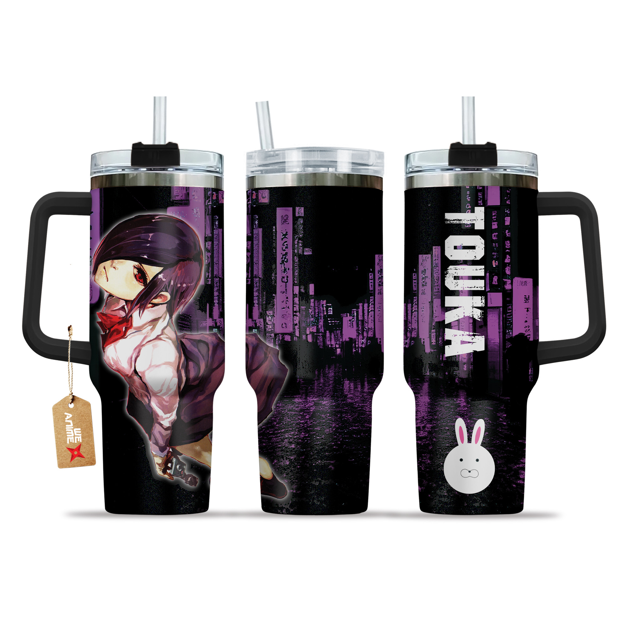 Touka Kirishima 40oz Tumbler Cup With Handle Anime Cup