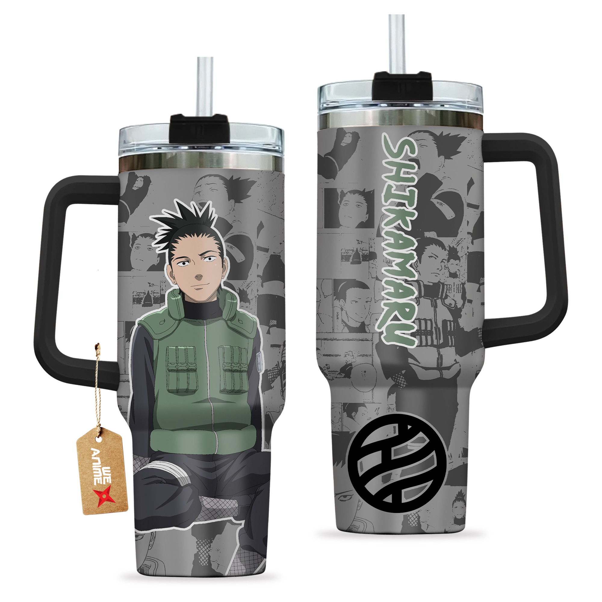 Shikamaru Nara 40oz Tumbler Cup Handle Anime