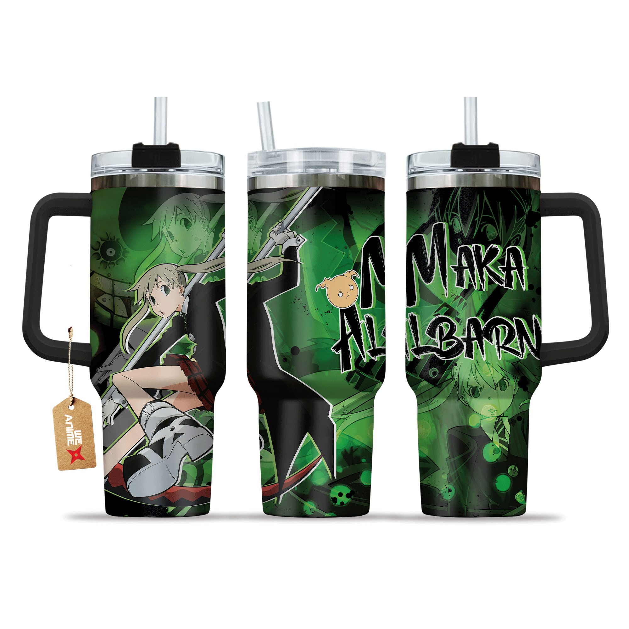 Maka Albarn 40oz Tumbler Cup With Handle Anime Cup