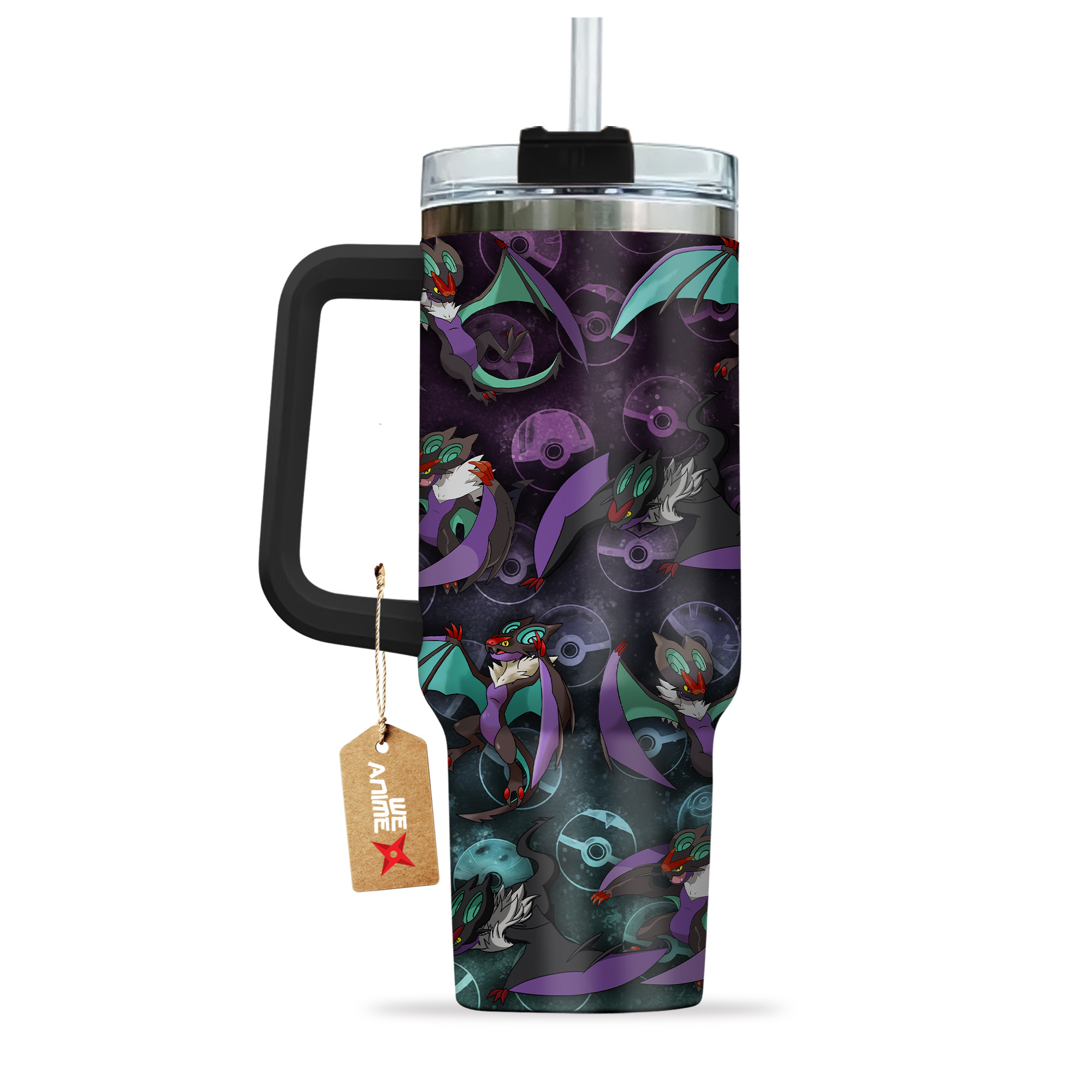 Pokemon Noivern 40oz Tumbler Cup With Handle Anime Cup
