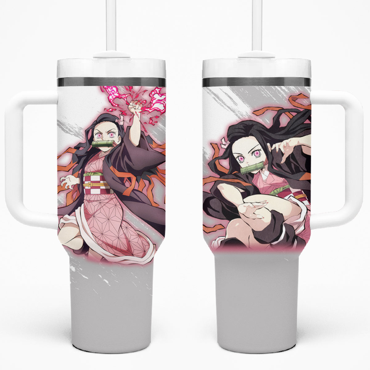 Nezuko 40oz Tumbler With Handle Demon Slayer