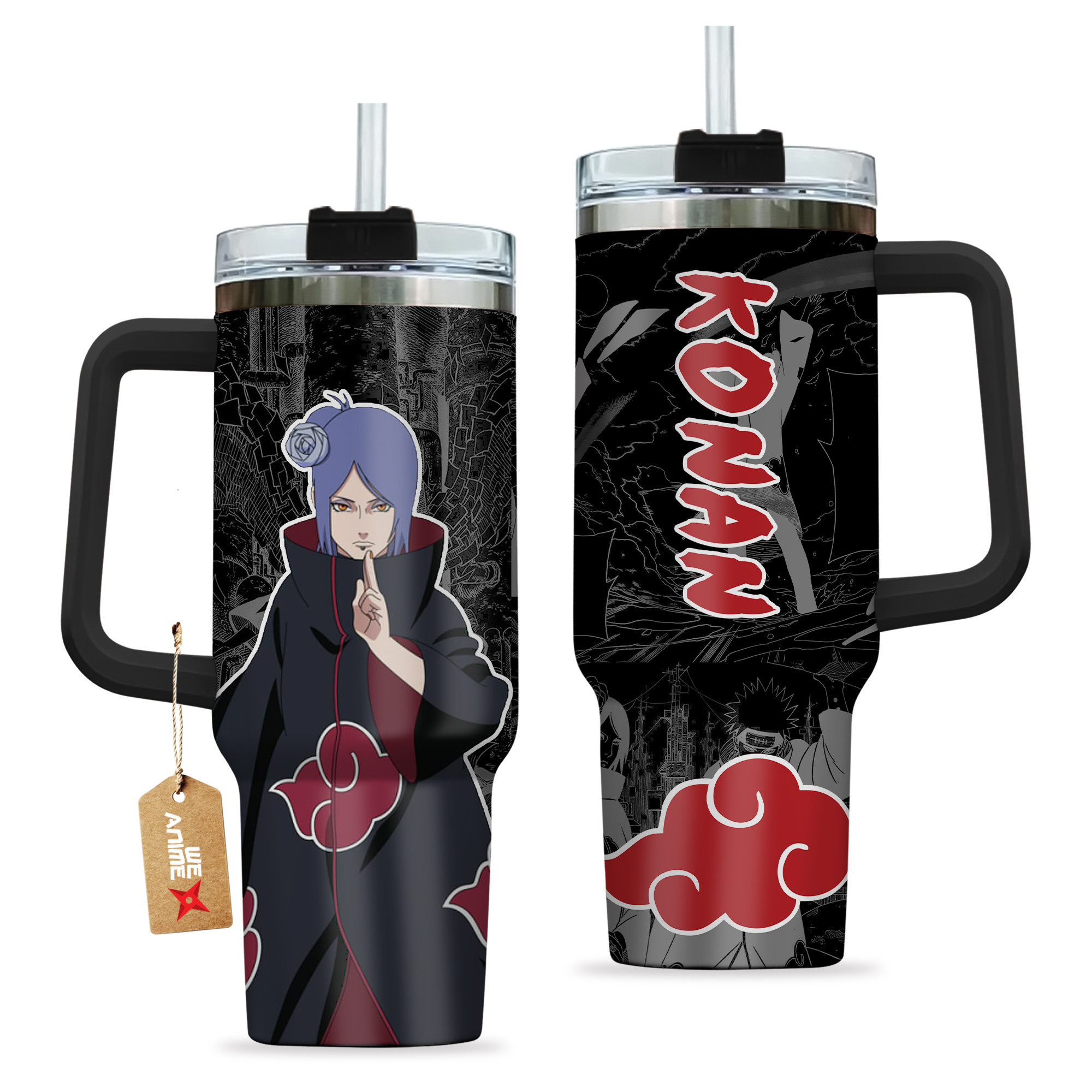 Konan 40oz Tumbler Cup Handle Anime