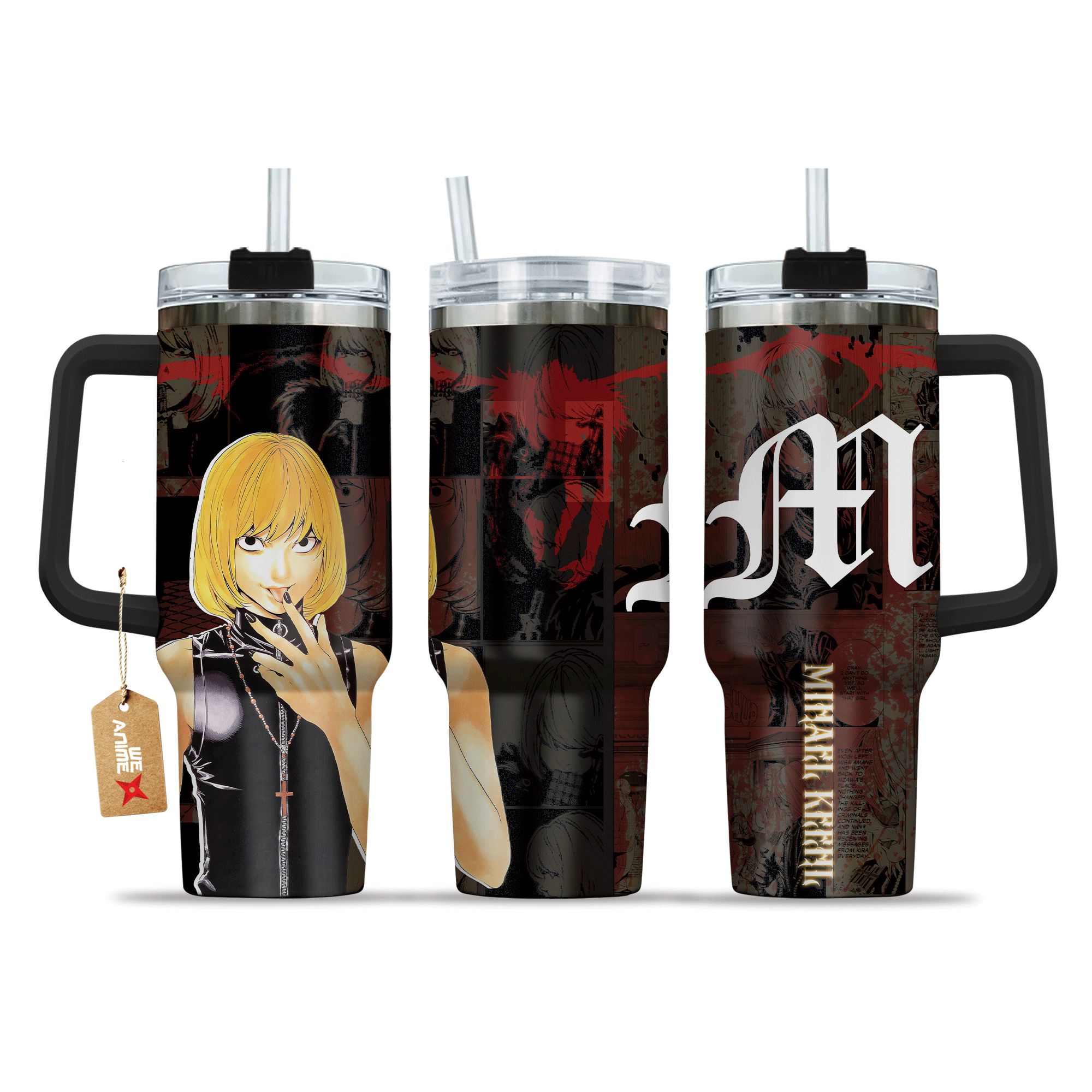 Mihael Keehl 40oz Tumbler Cup With Handle Anime Cup