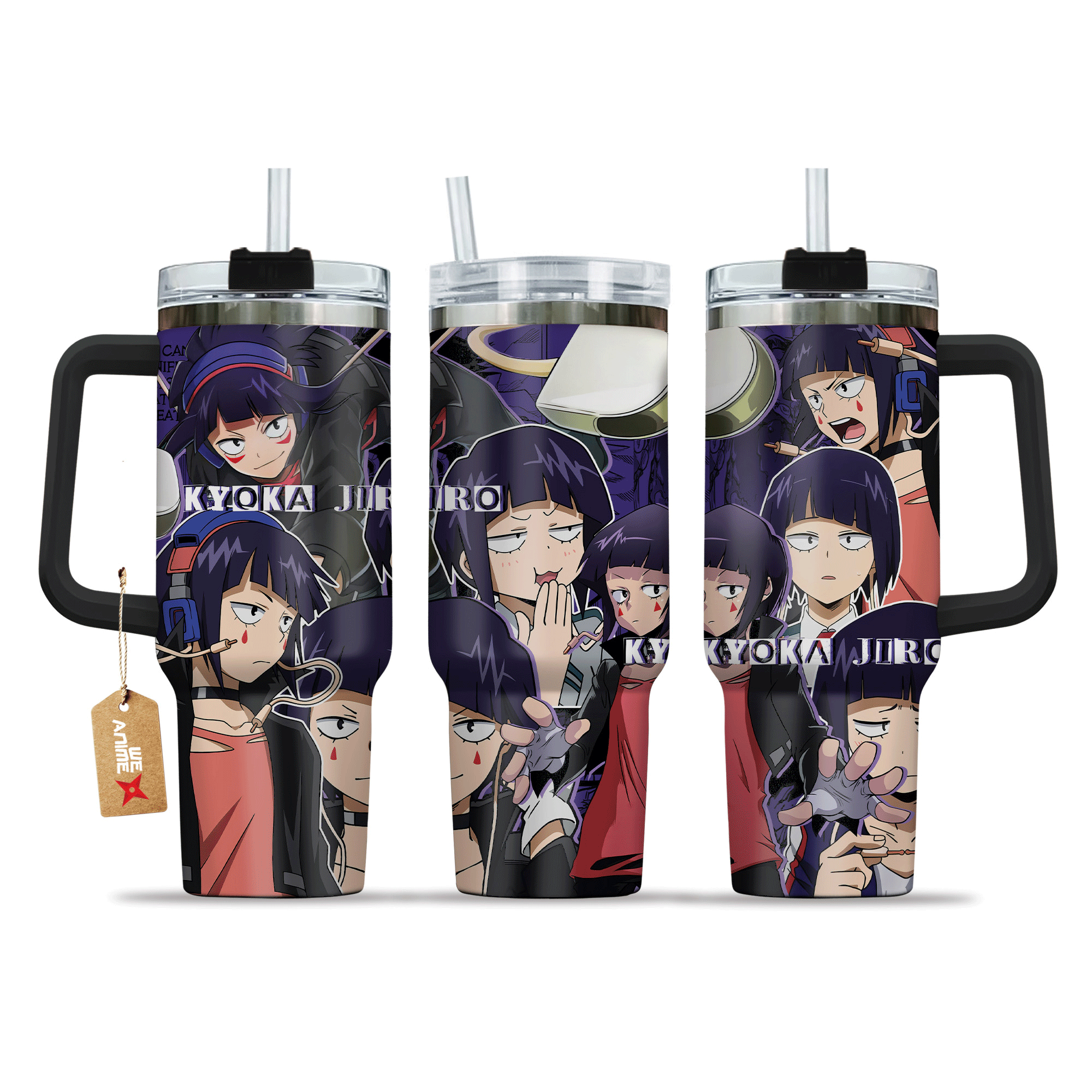 Kyoka Jiro 40oz Tumbler Cup With Handle Anime Cup