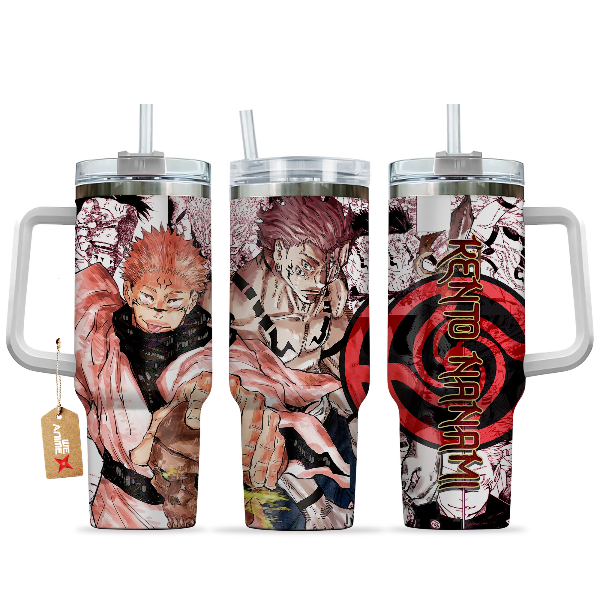 Sukuna Ryoumen 40oz Tumber With Handle