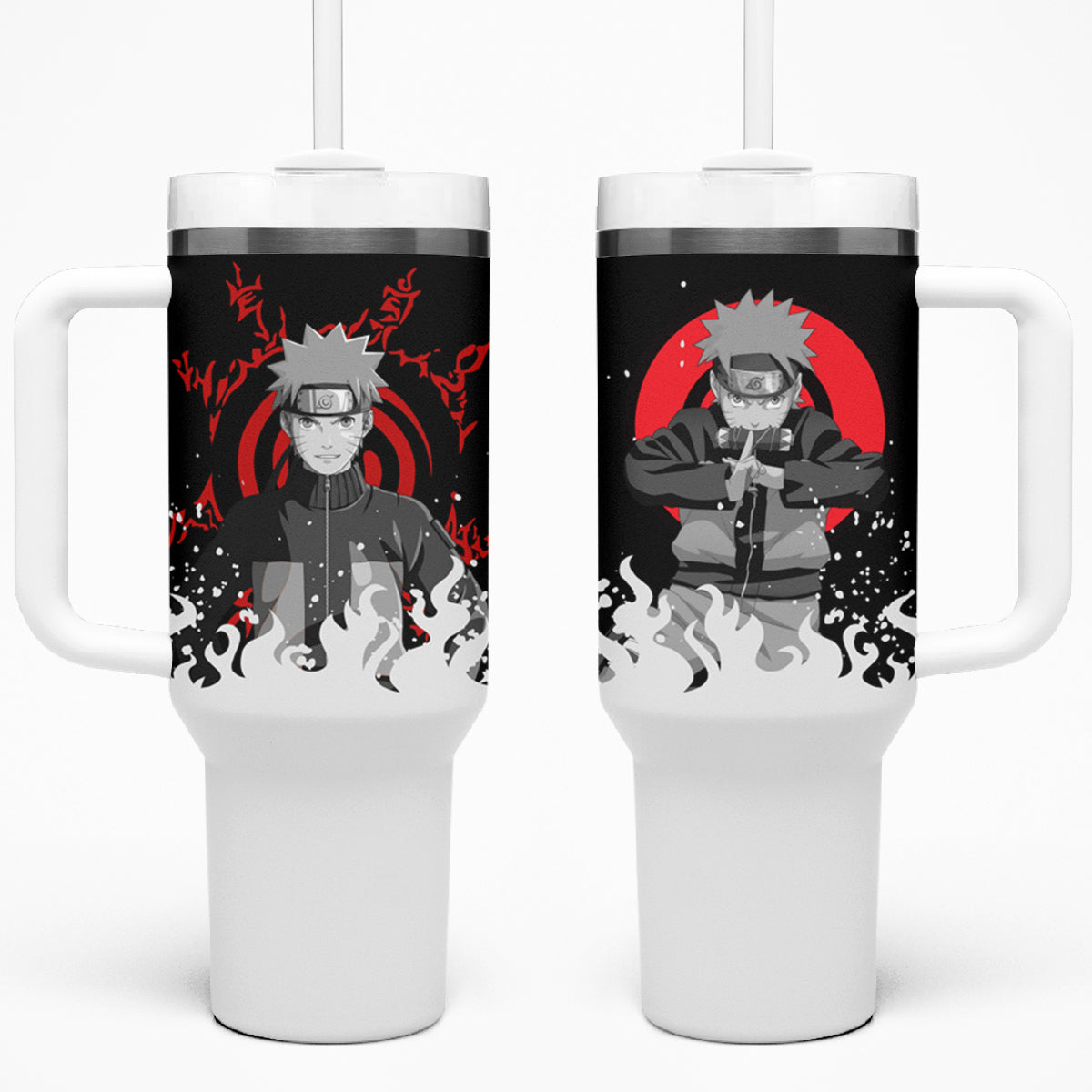 Uzumaki 40oz Tumbler With Handle Naruto
