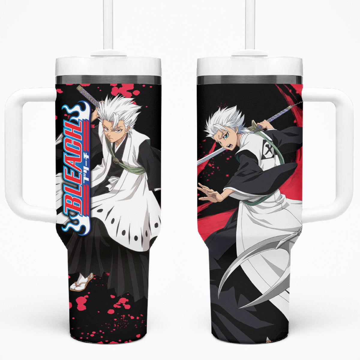 Toshiro Hitsugaya 40oz Tumbler With Handle Bleach