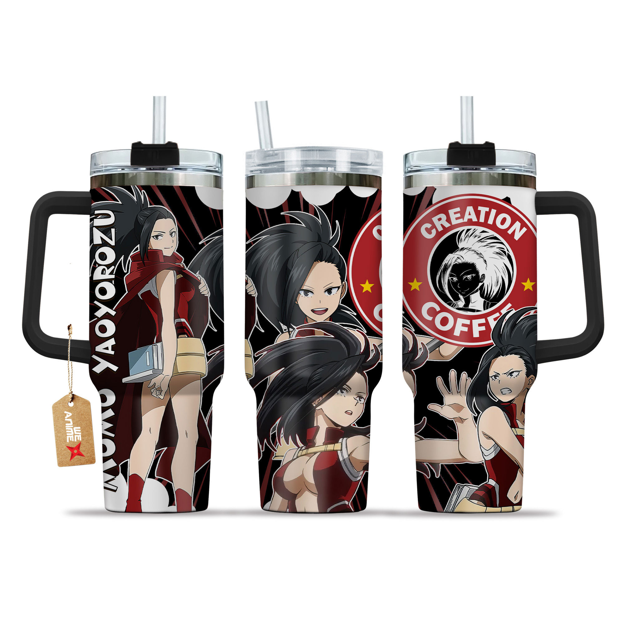 Momo Yaoyorozu Coffee 40oz Tumbler Cup With Handle