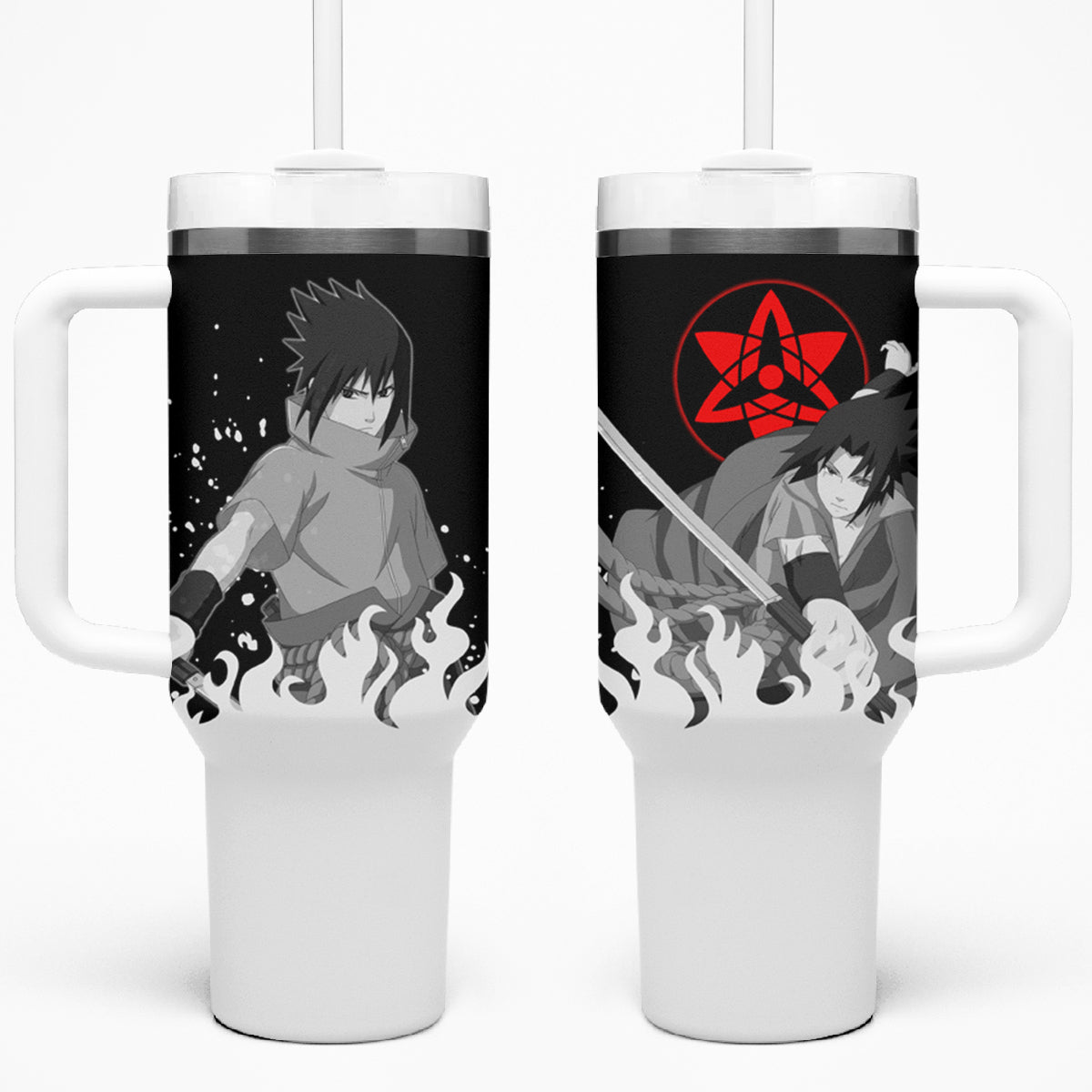 Sasuke Uchiha 40oz Tumbler With Handle Naruto