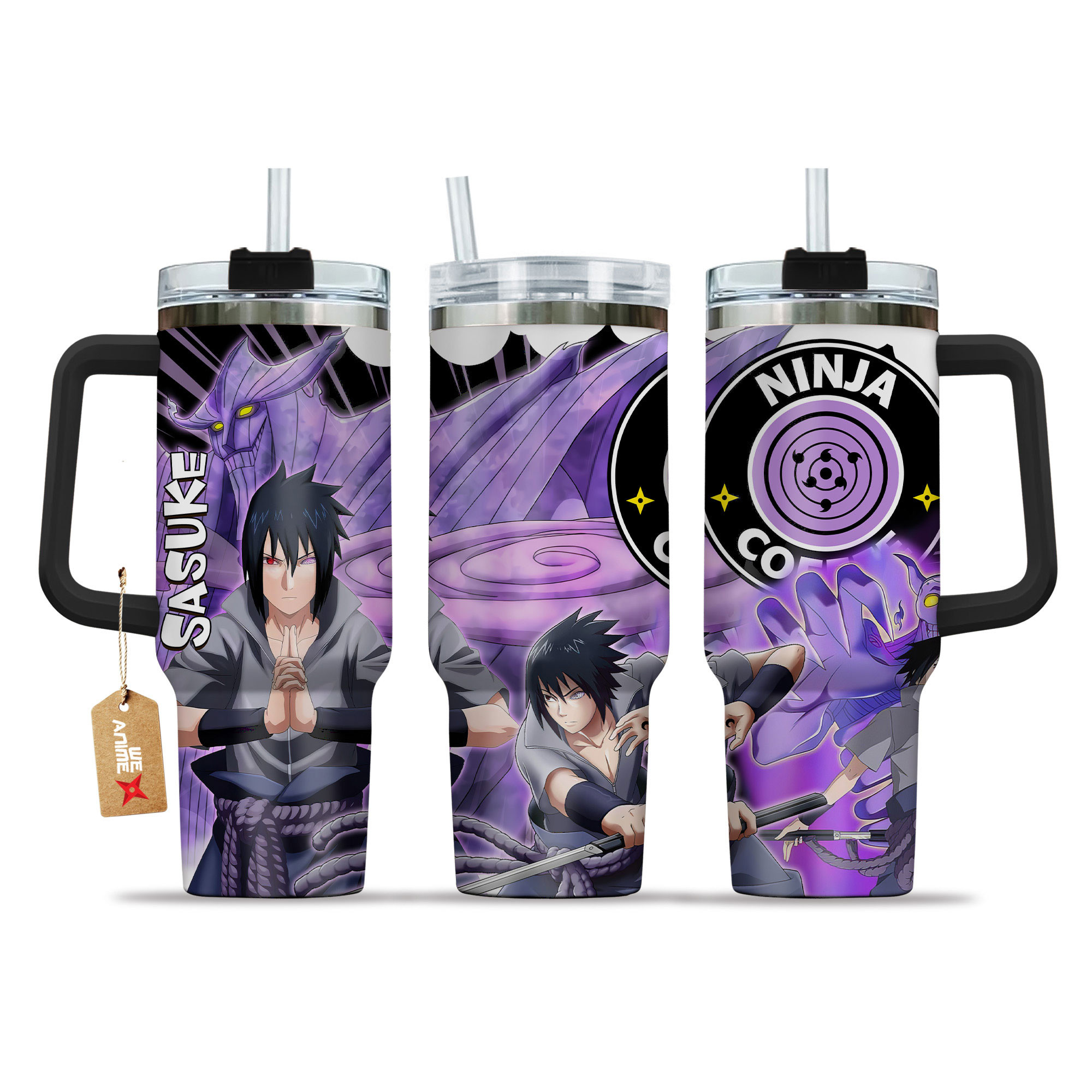 Sasuke Susanoo Coffee 40oz Tumbler Cup With Handle