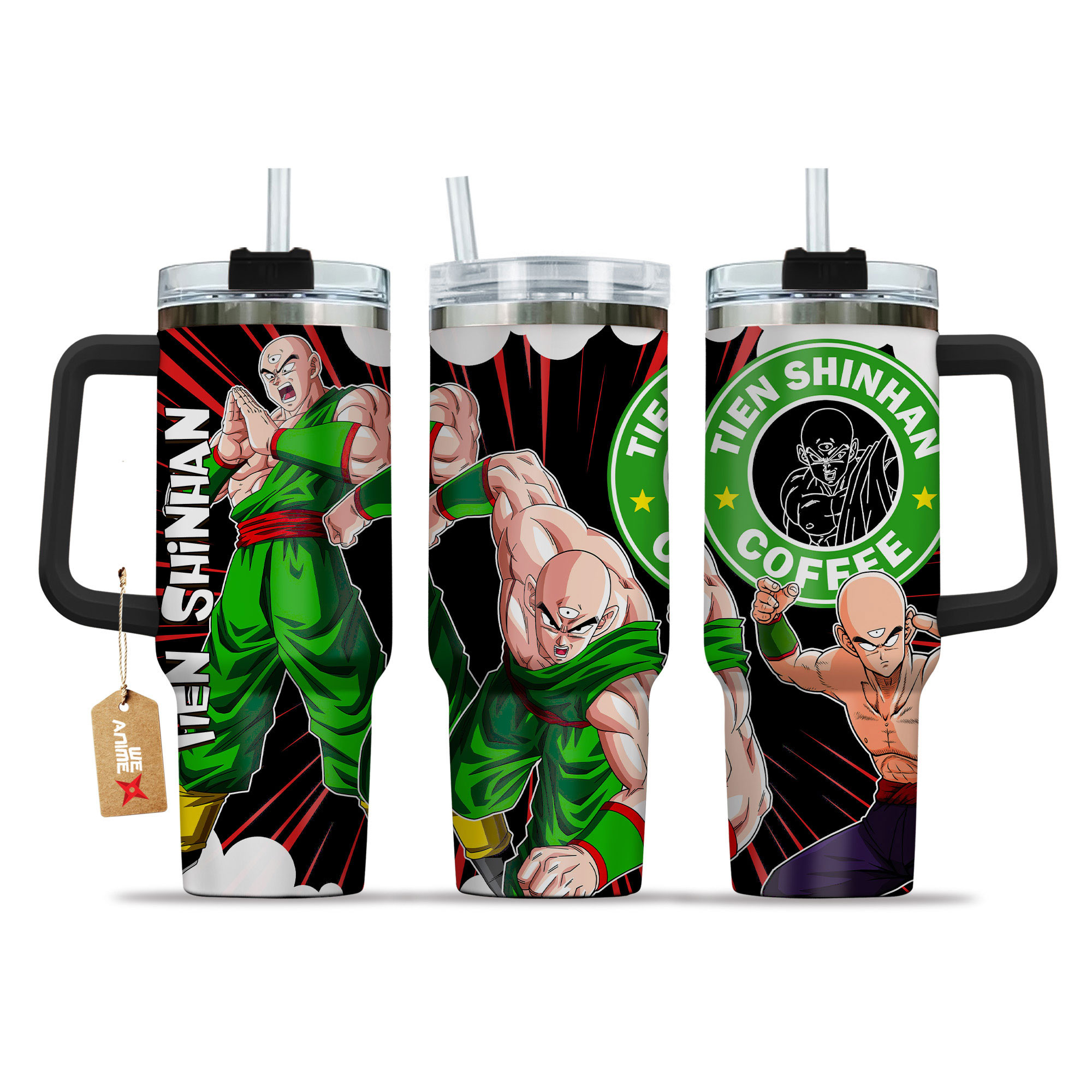 Tien Shinhan Coffee 40oz Tumbler Cup With Handle