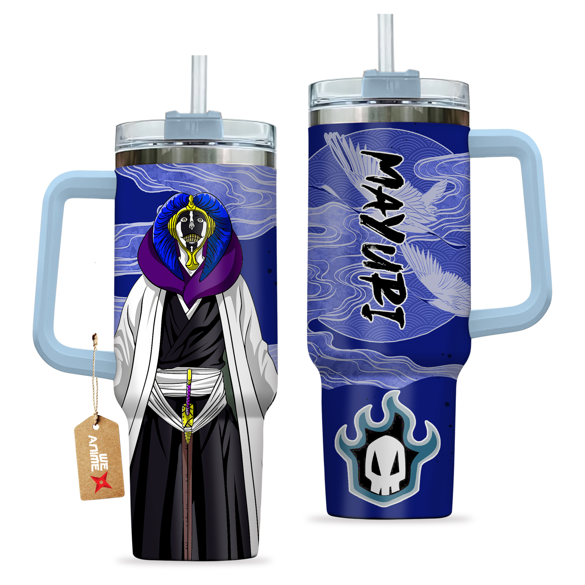Mayuri Kurotsuchi 40oz Tumbler Cup With Handle Anime