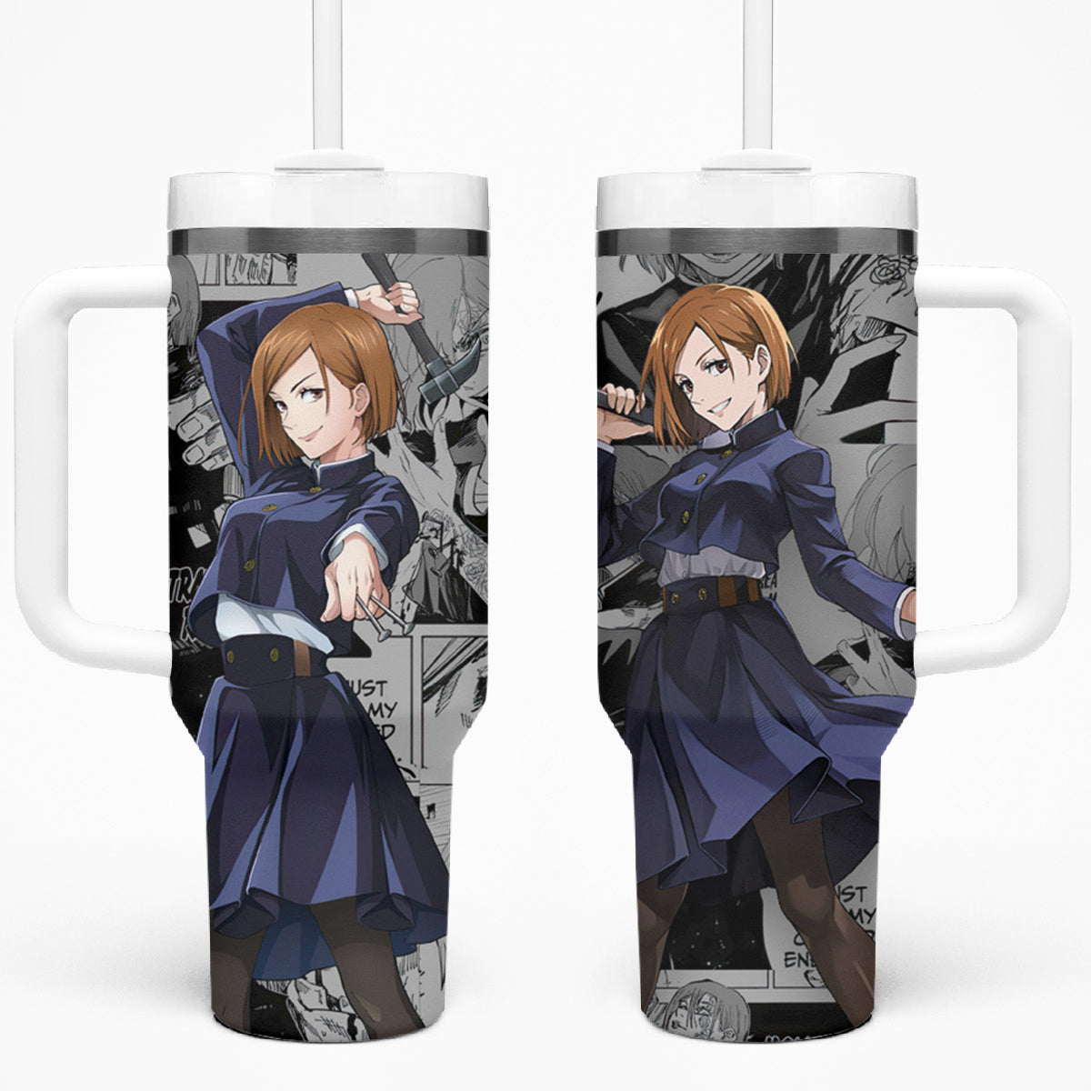 Nobara Kugisaki - Manga Great Style 40oz Tumbler With Handle