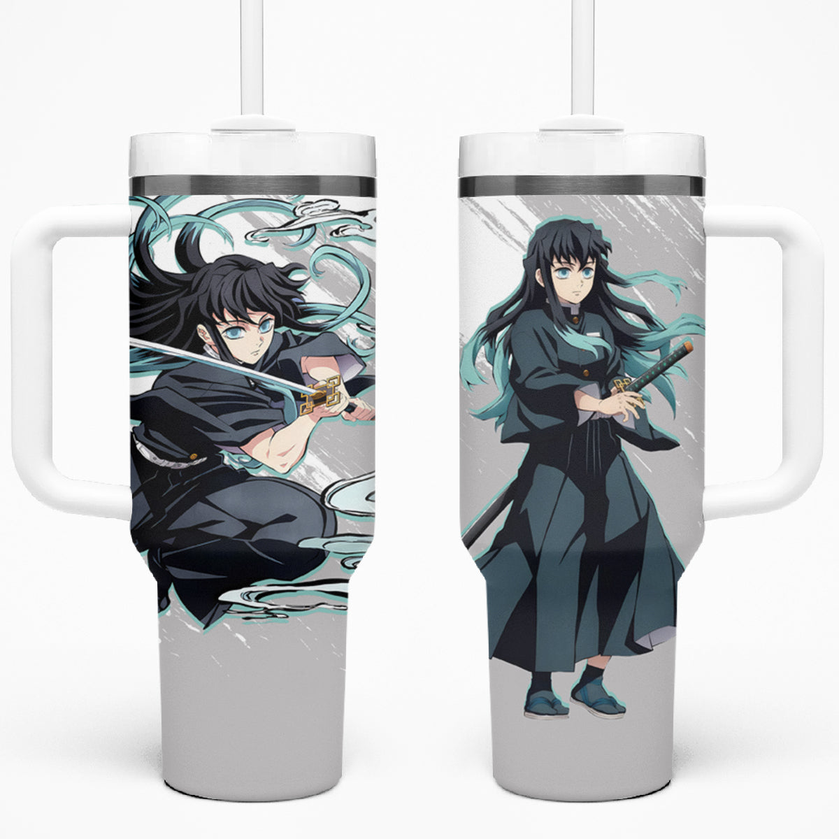 Muichiro Tokito 40oz Tumbler With Handle Demon Slayer