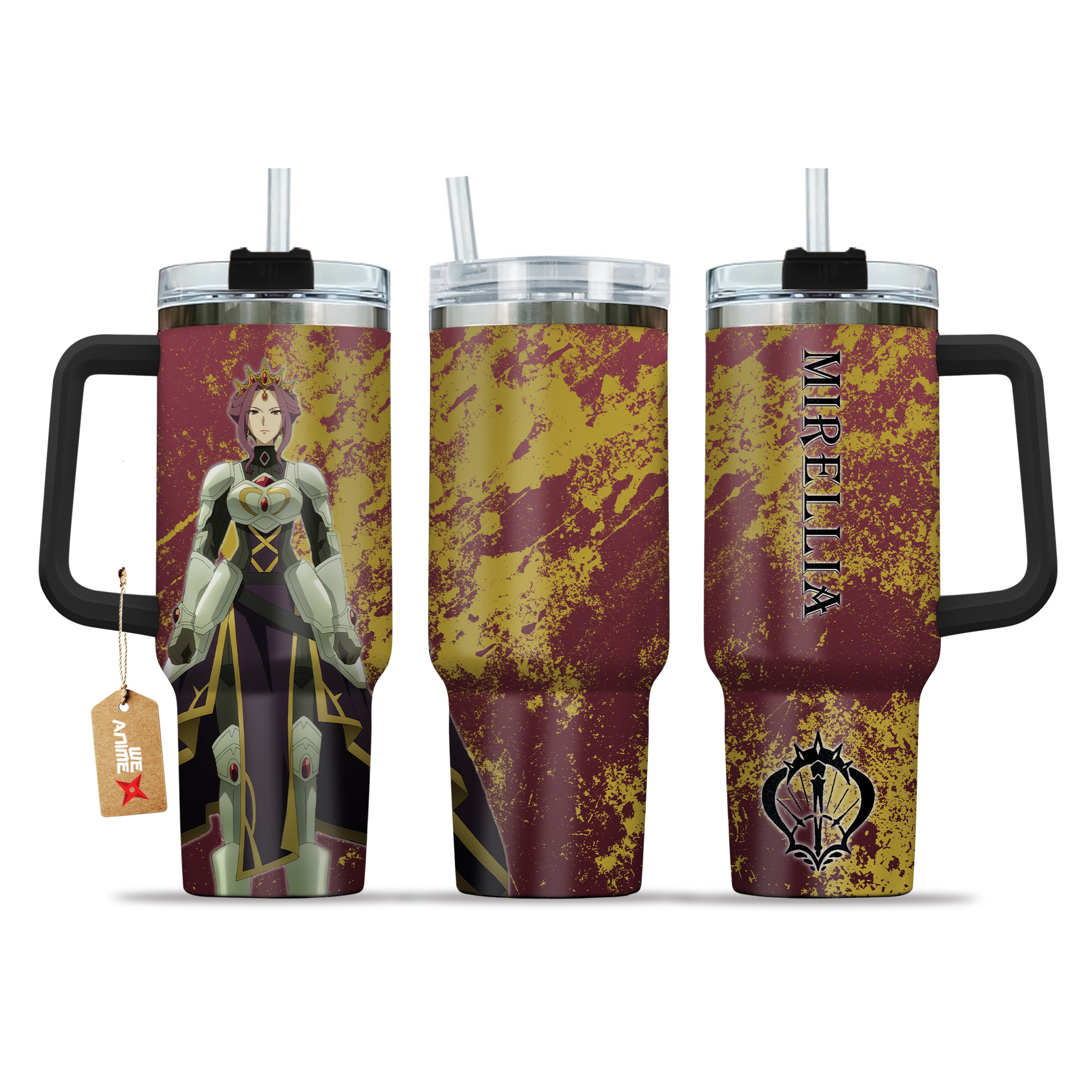 Mirellia Q. Melromarc 40oz Tumbler Cup With Handle Anime Accessories