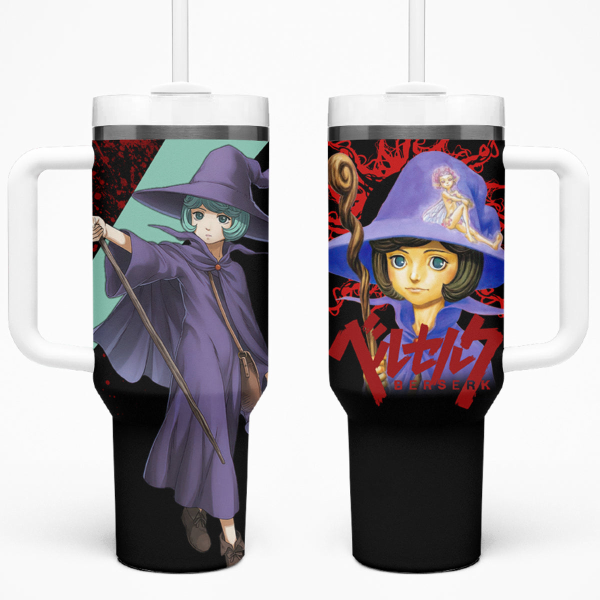 Schierke Basrard 40oz Tumbler With Handle Anime Style