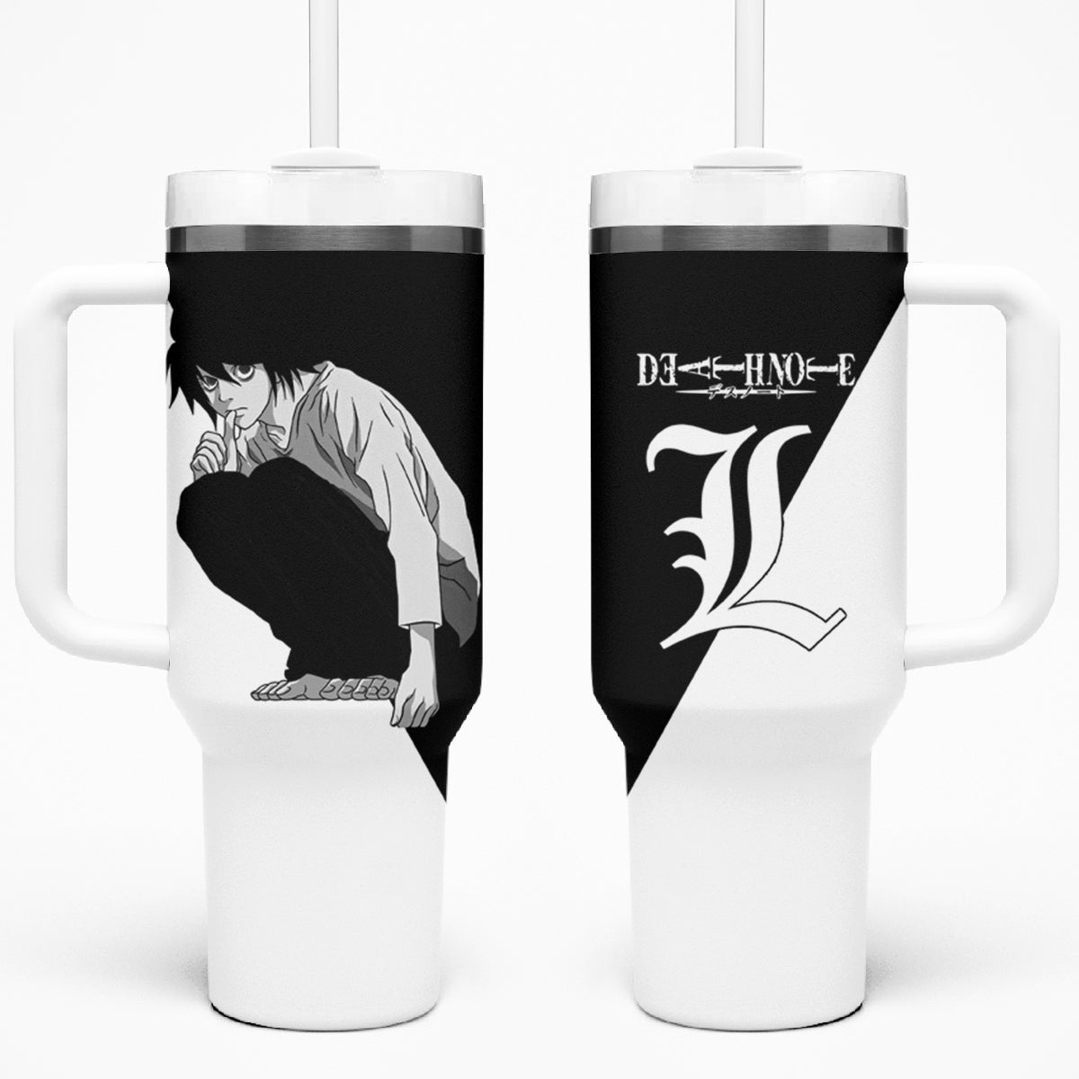 L Lawliet 40oz Tumbler With Handle Death Note
