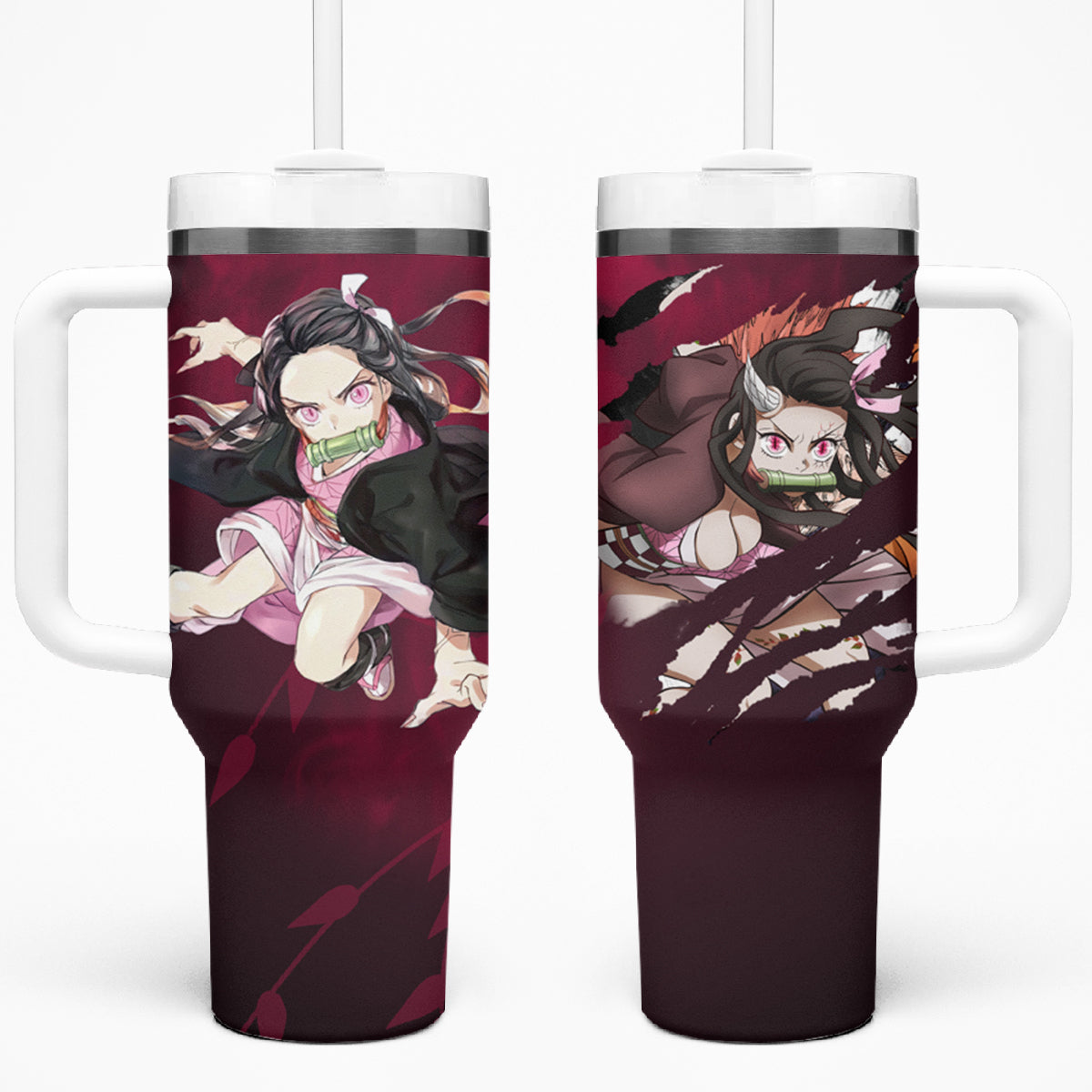 Nezuko - Fighting Anime 40oz Tumbler With Handle