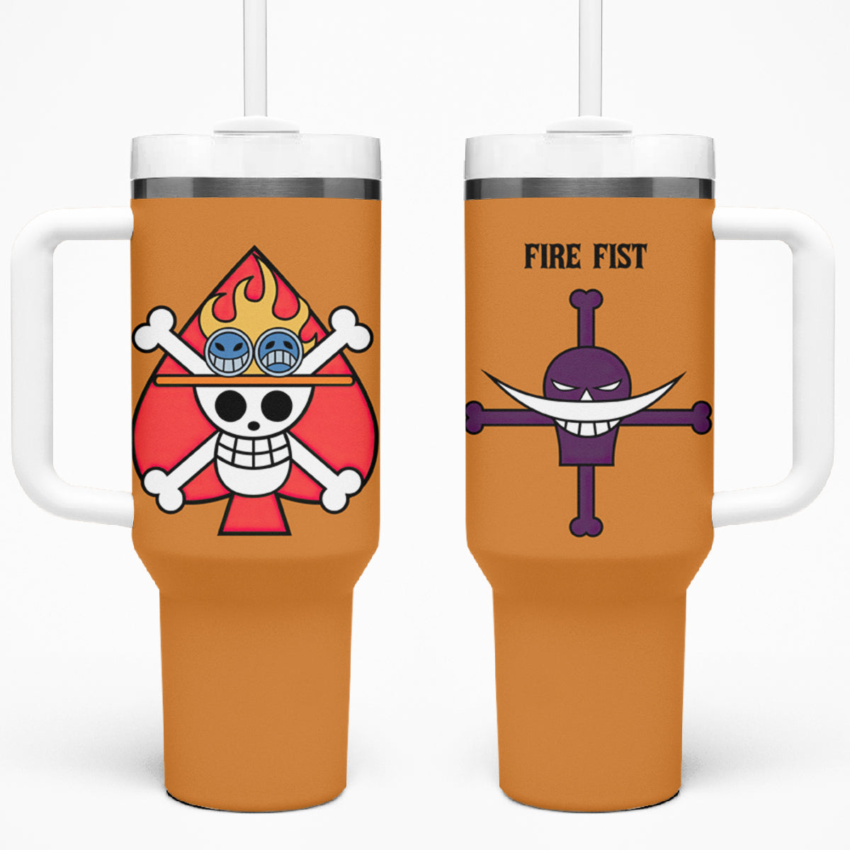 Portgas D Ace 40oz Tumbler With Handle