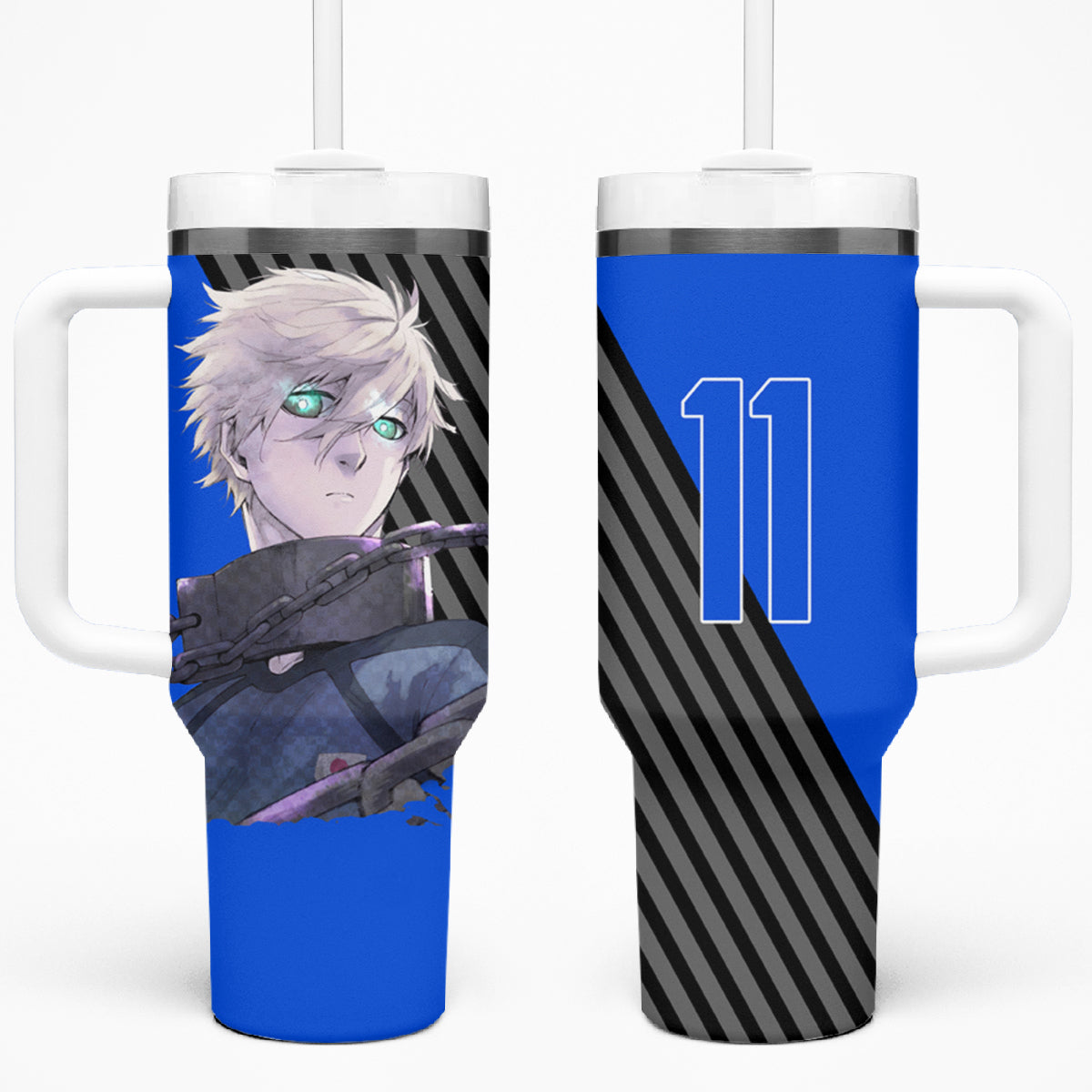 Seishiro Nagi Blue Lock 40oz Tumbler With Handle Anime Style