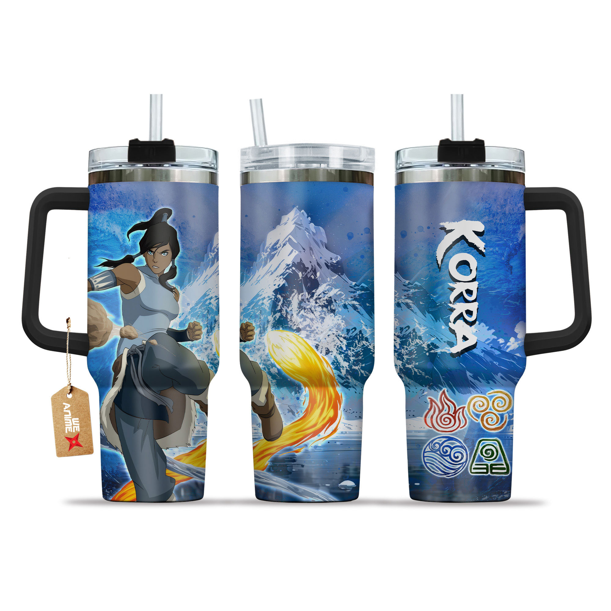 Korra 40oz Tumbler Cup With Handle