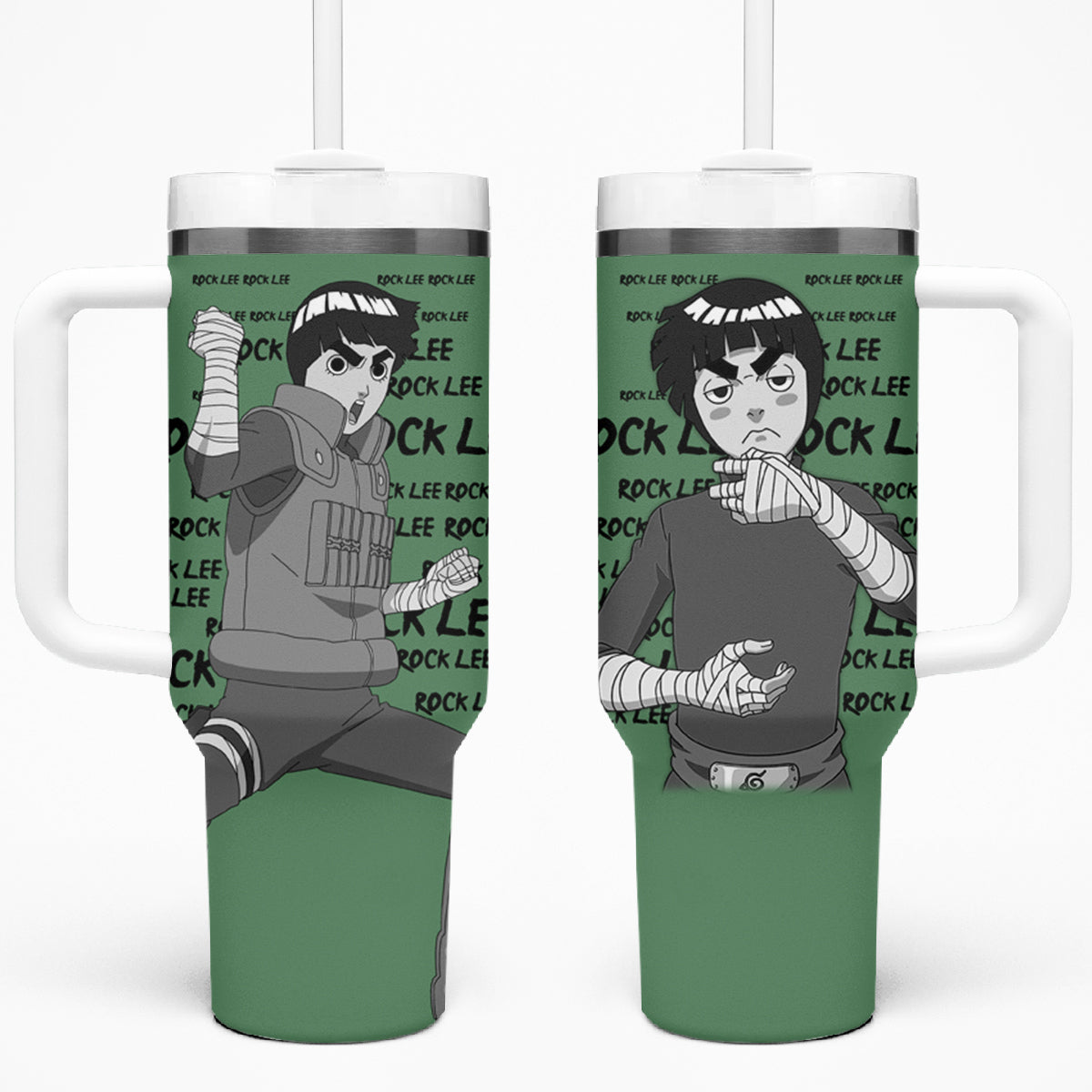 Rock Lee 40oz Tumbler With Handle Style Manga
